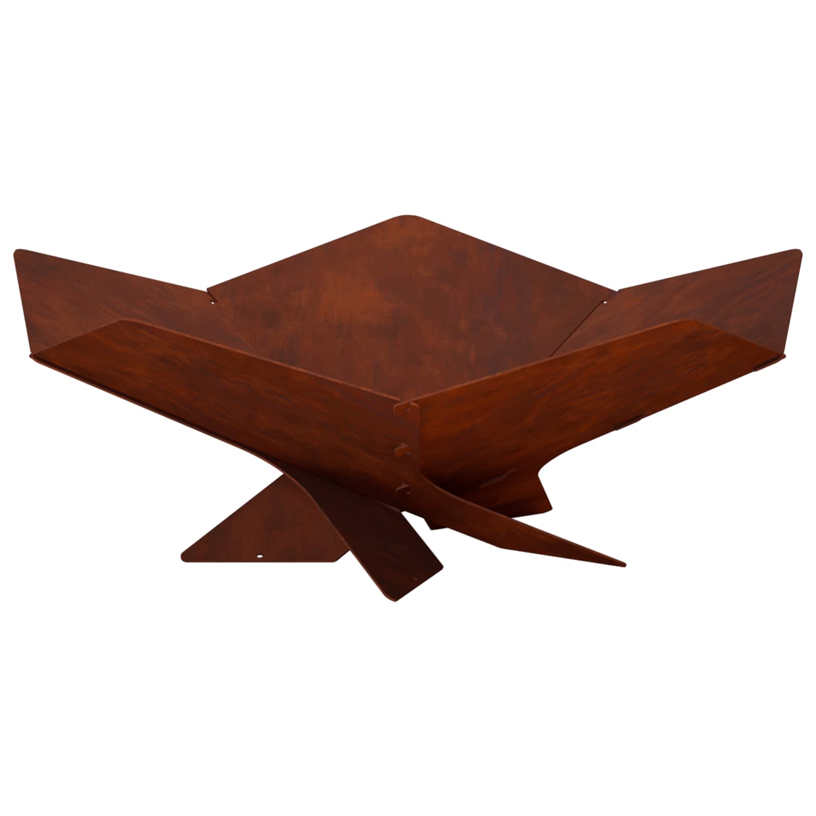 Focolare Ruggine 53 x 53 x 18,5 cm Acciaio Corten