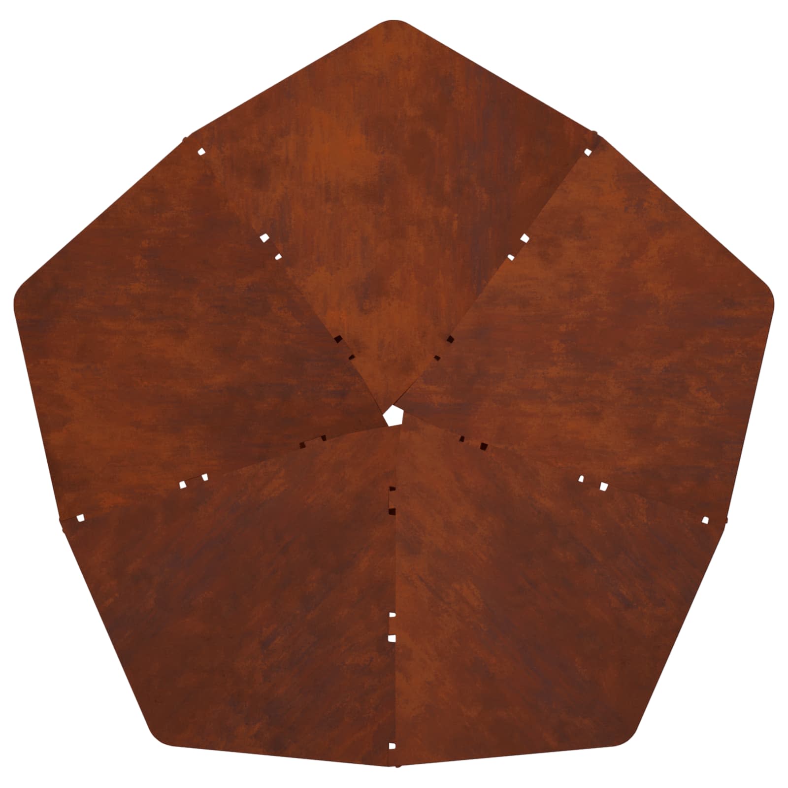 Focolare Ruggine 53 x 53 x 18,5 cm Acciaio Corten