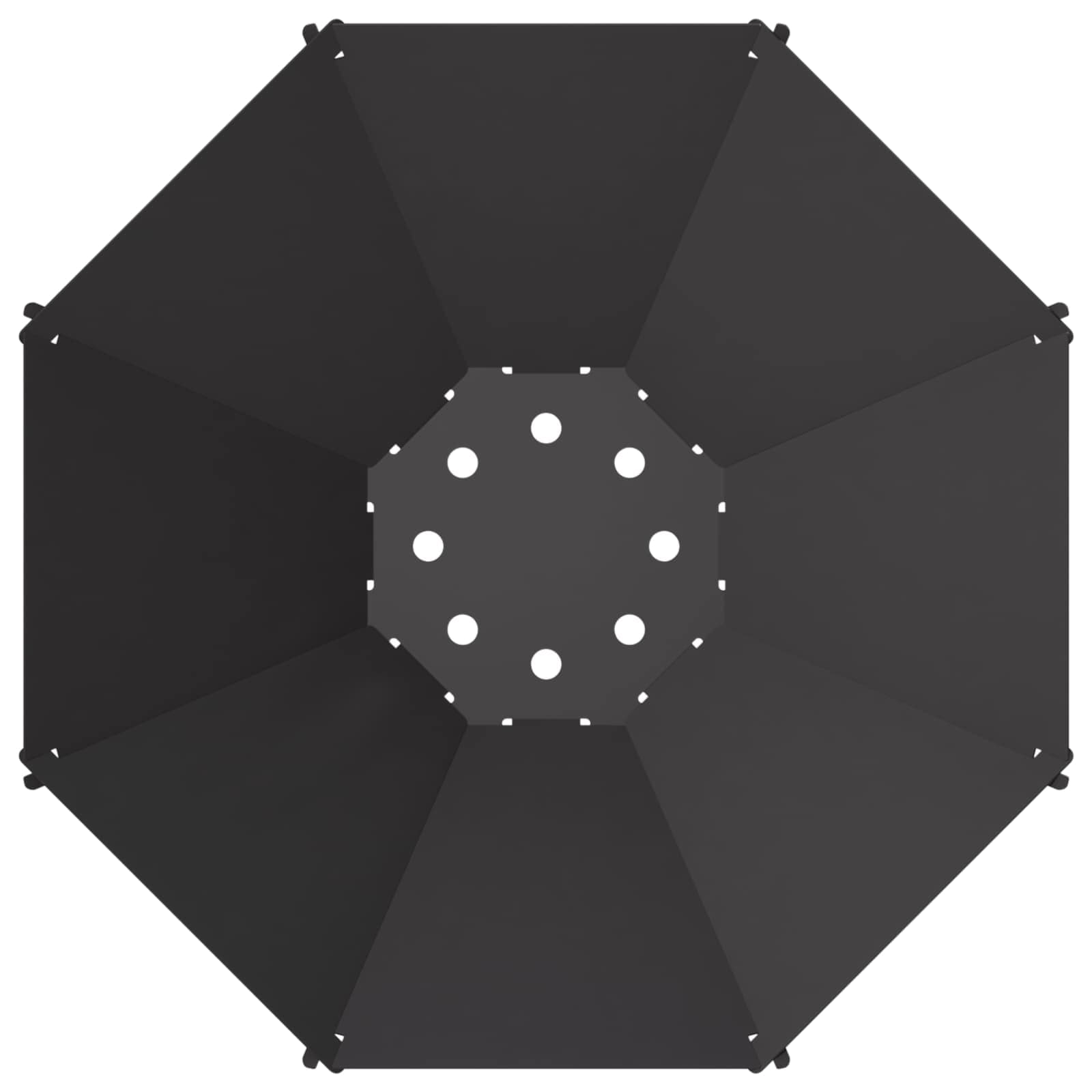 Focolare Nero 50 x 50 x 15,5 cm Acciaio