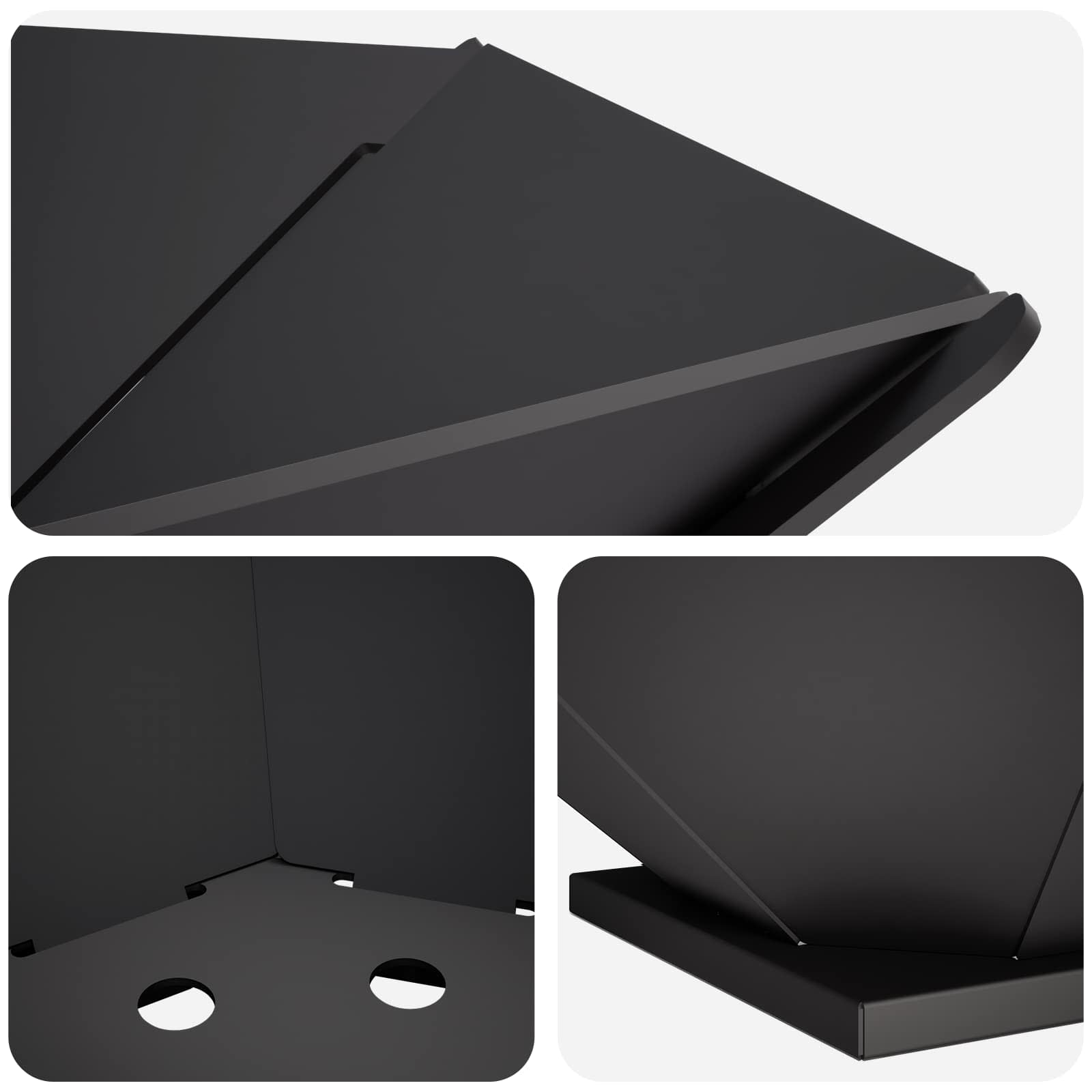 Focolare Nero 70,5 x 70,5 x 21,5 cm Acciaio