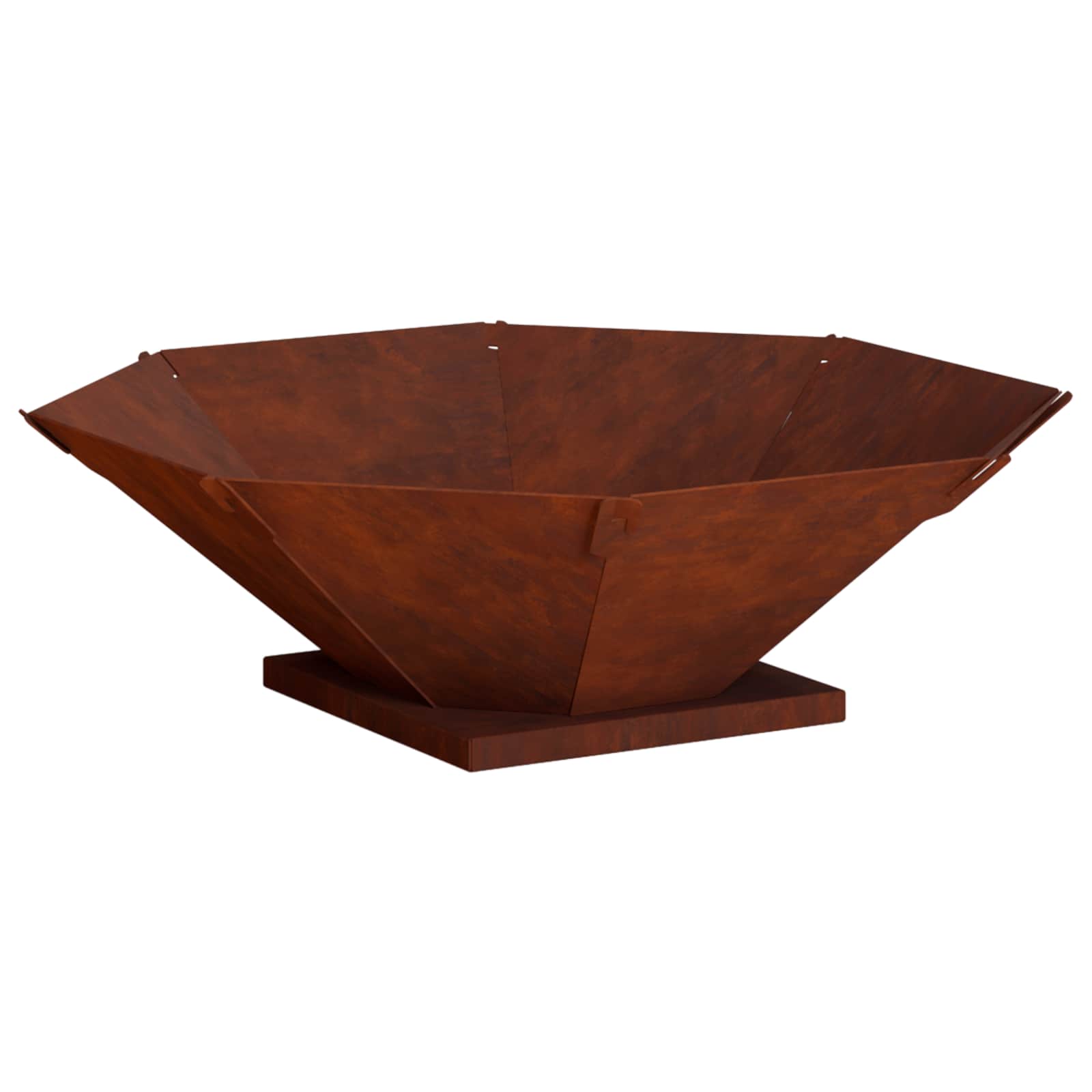 Focolare Ruggine 70,5 x 70,5 x 21,5 cm Acciaio Corten