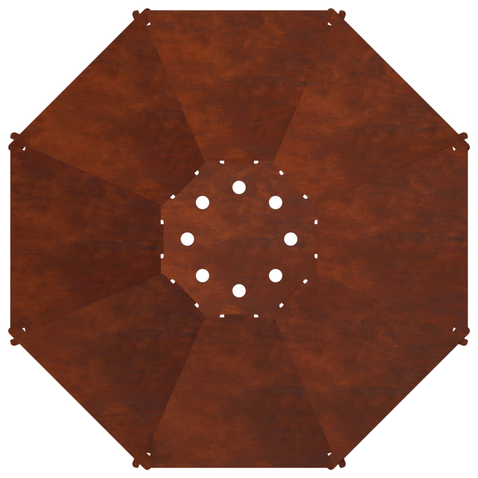Focolare Ruggine 70,5 x 70,5 x 21,5 cm Acciaio Corten