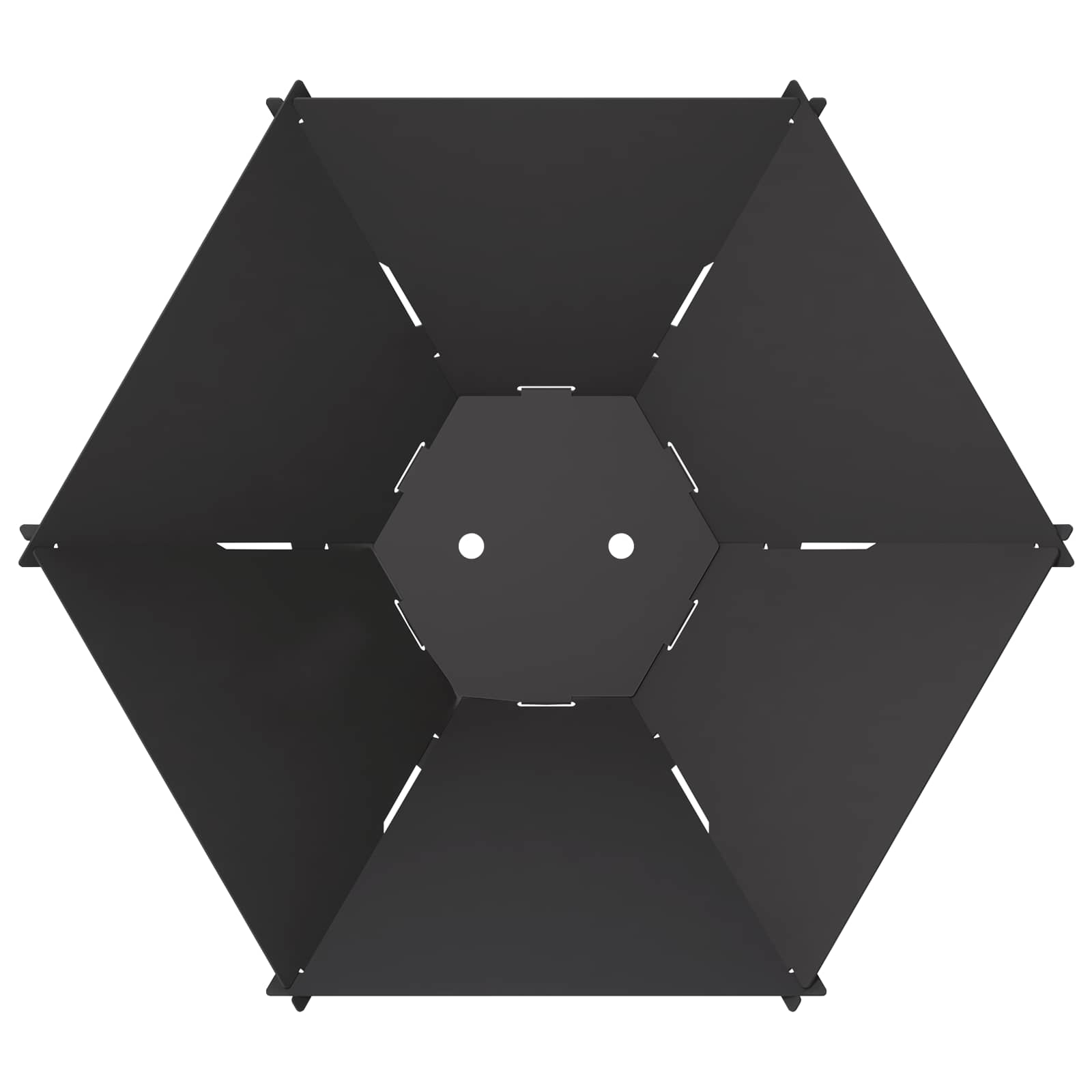 Focolare Nero 58,5 x 51,5 x 19,5 cm Acciaio