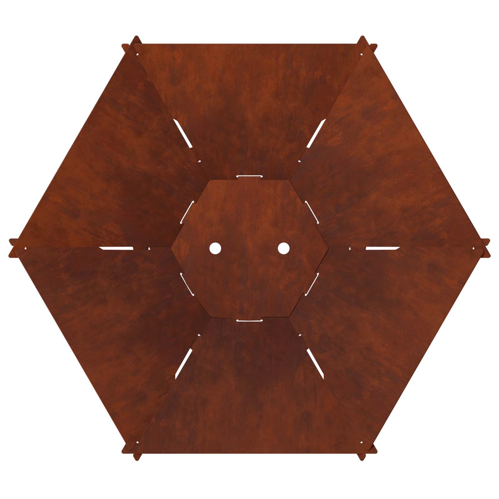 Focolare Ruggine 58,5 x 51,5 x 19,5 cm Acciaio Corten