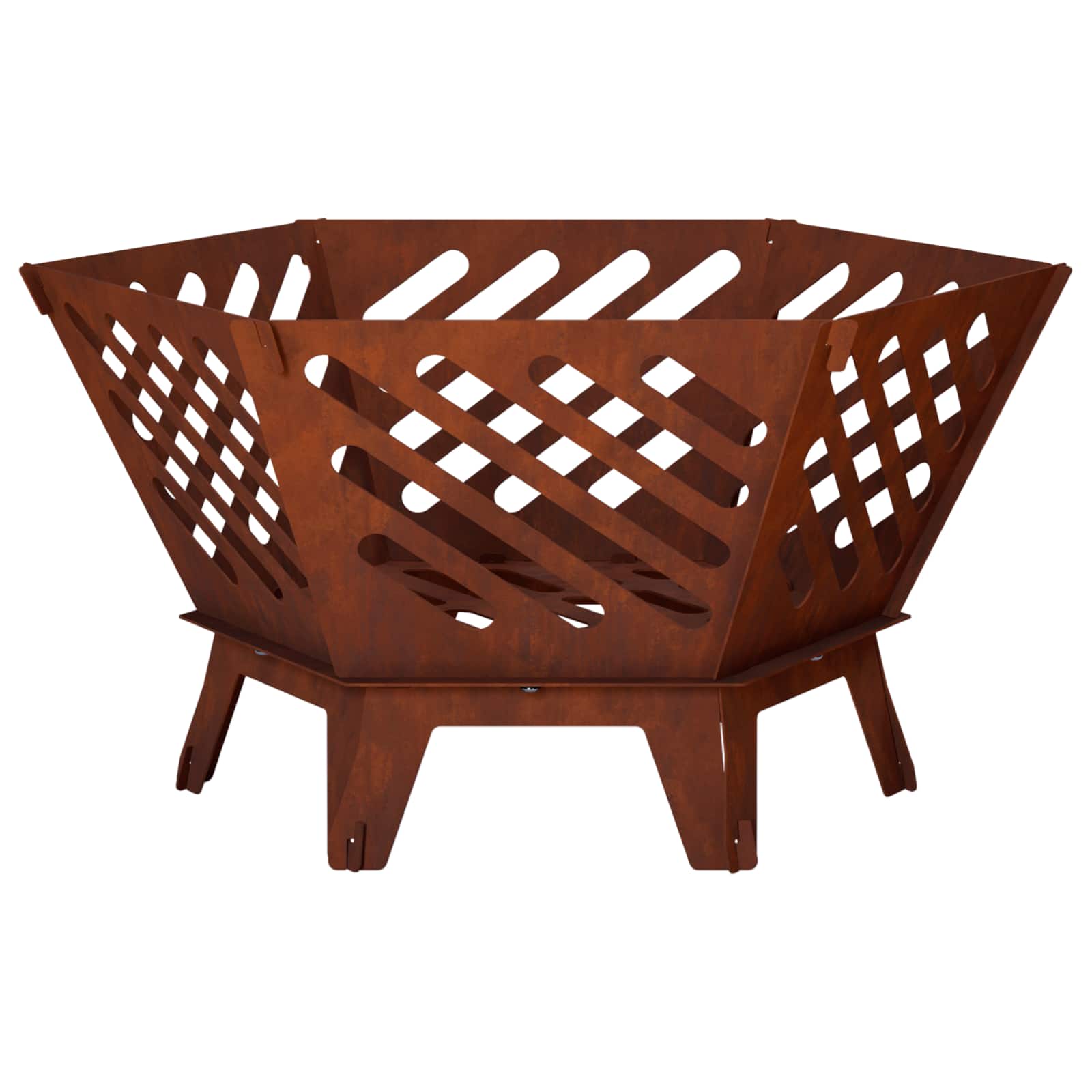 Focolare Ruggine 60 x 53 x 30 cm Acciaio Corten