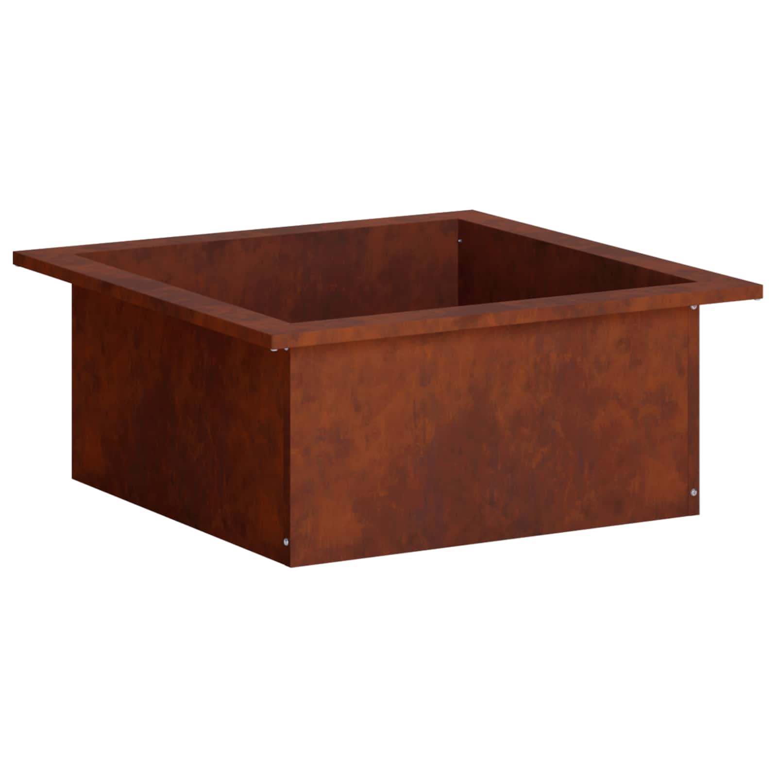Anello per Focolare Ruggine 90 x 90 x 25 cm Acciaio Corten
