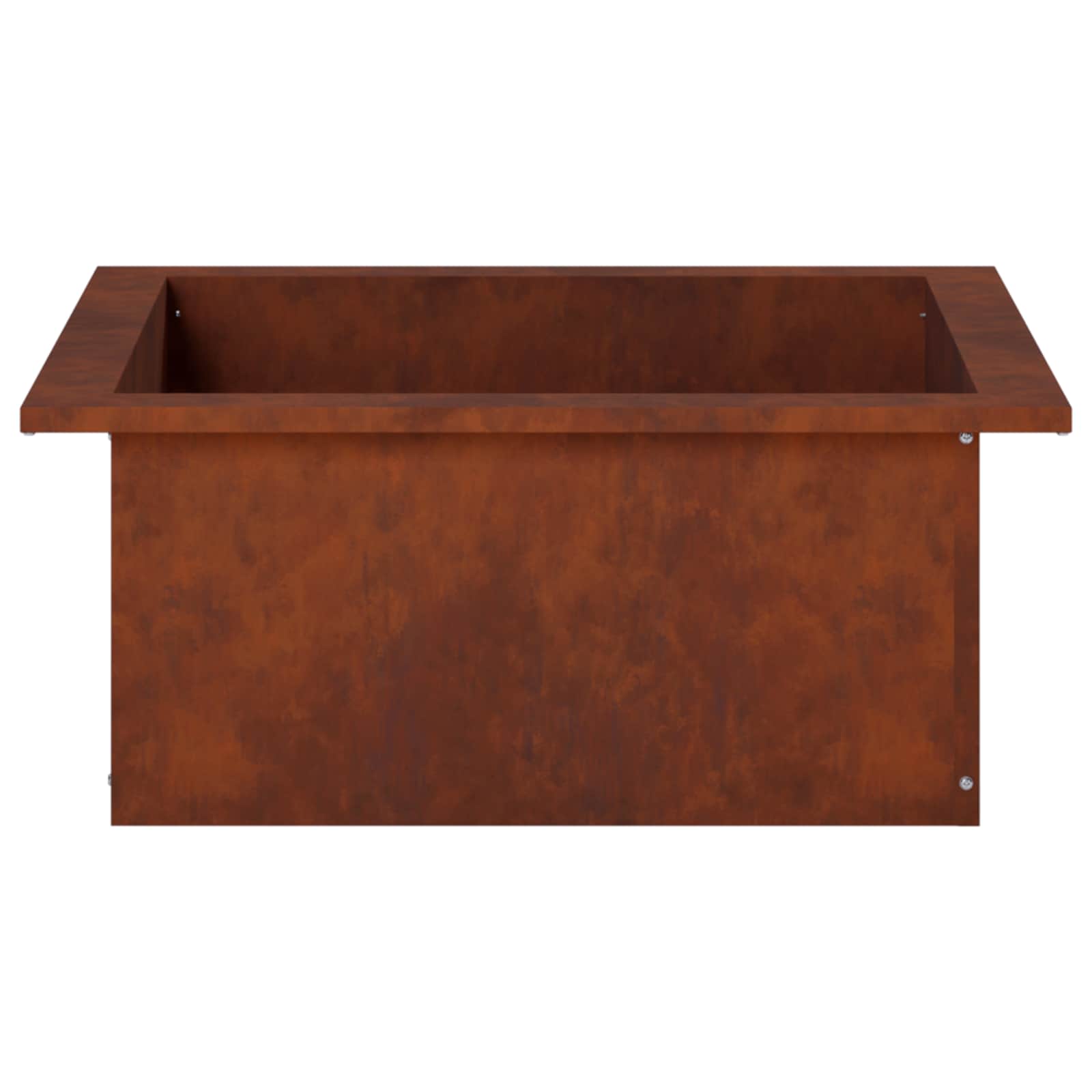 Anello per Focolare Ruggine 90 x 90 x 25 cm Acciaio Corten