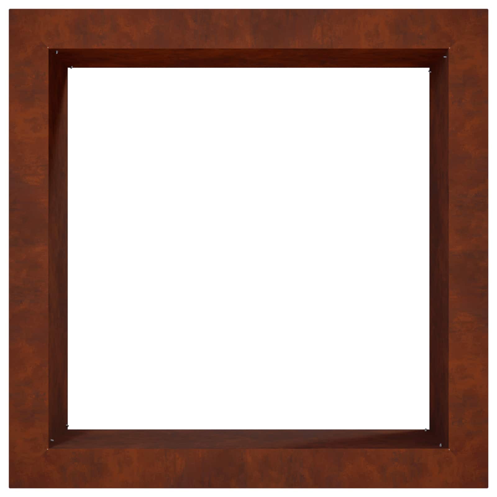 Anello per Focolare Ruggine 90 x 90 x 25 cm Acciaio Corten
