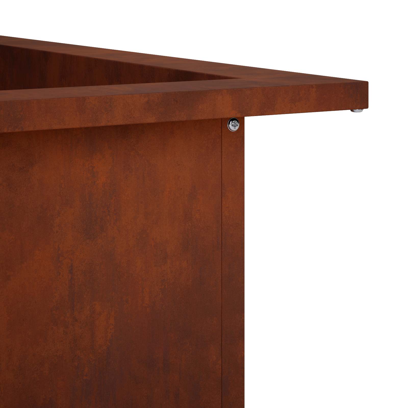 Anello per Focolare Ruggine 90 x 90 x 25 cm Acciaio Corten