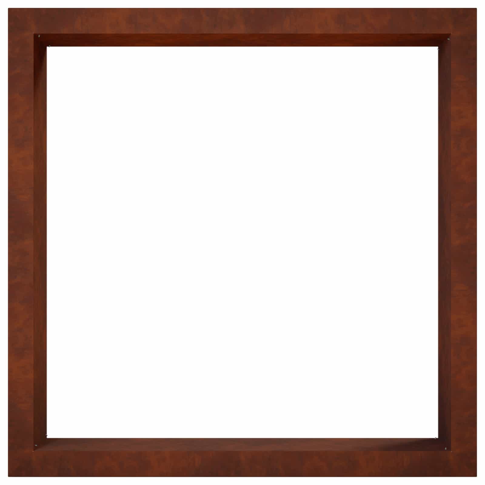 Anello per Focolare Ruggine 90 x 90 x 25 cm Acciaio Corten