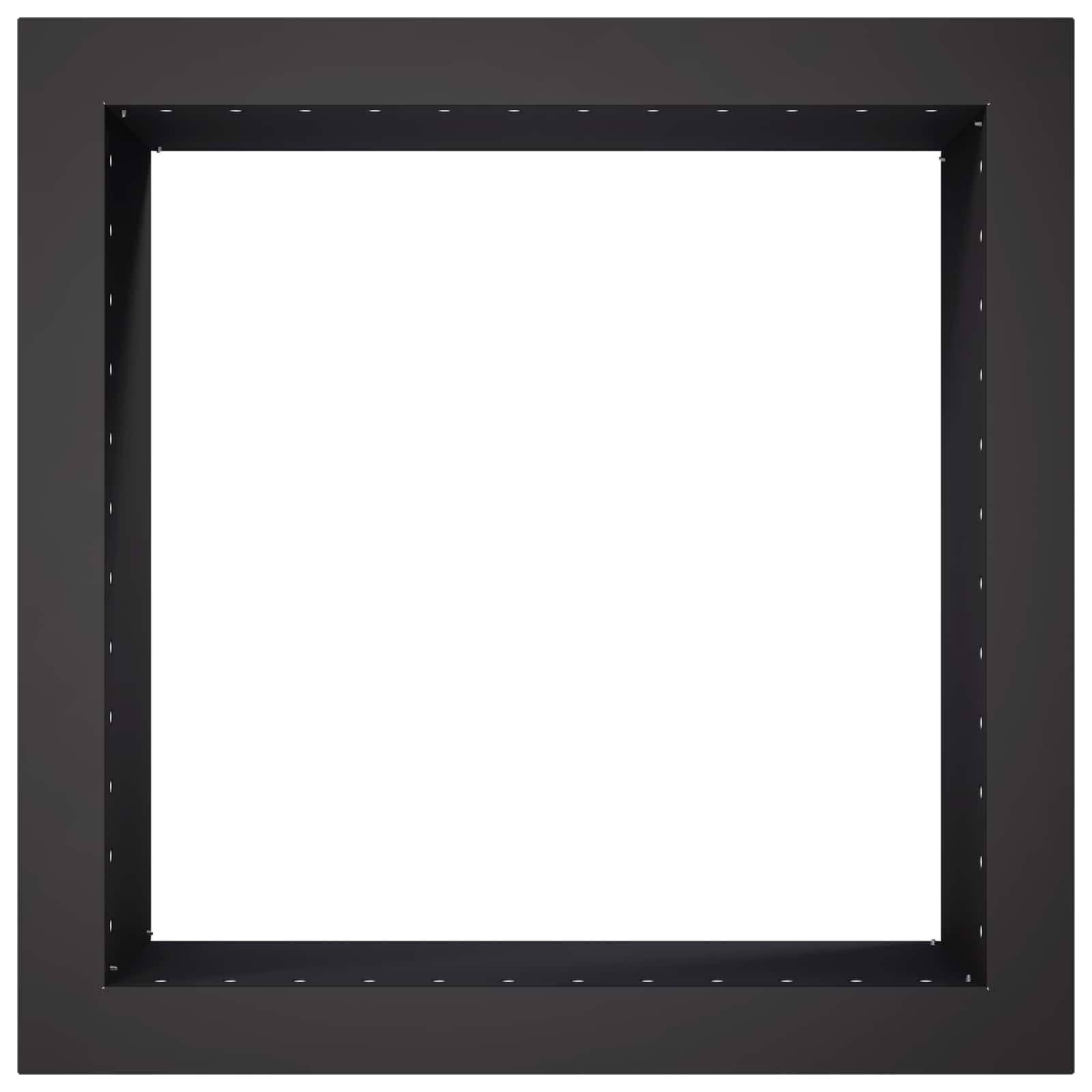 Anello per Focolare Nero 60 x 60 x 25 cm Acciaio