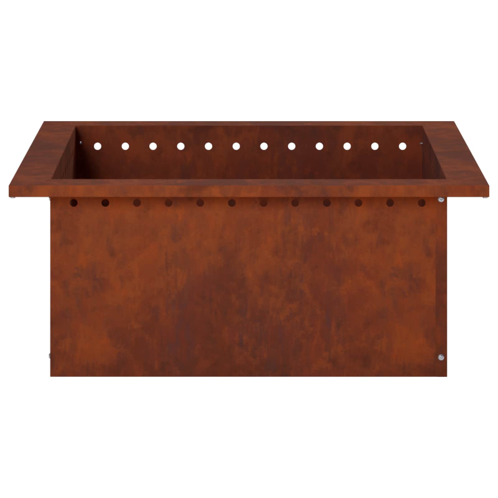 Anello per Focolare Ruggine 60 x 60 x 25 cm Acciaio Corten