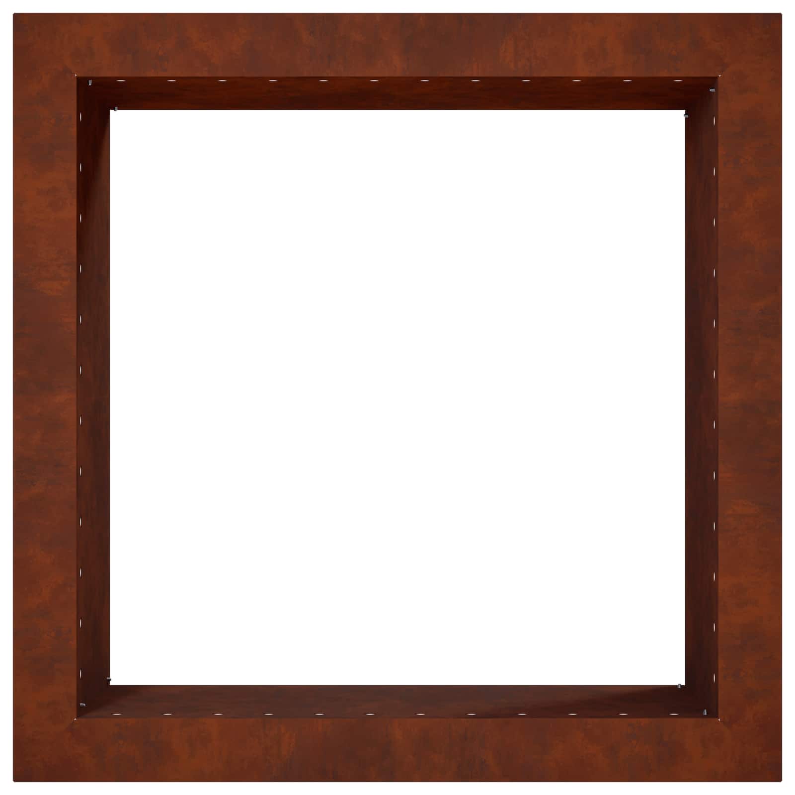 Anello per Focolare Ruggine 60 x 60 x 25 cm Acciaio Corten