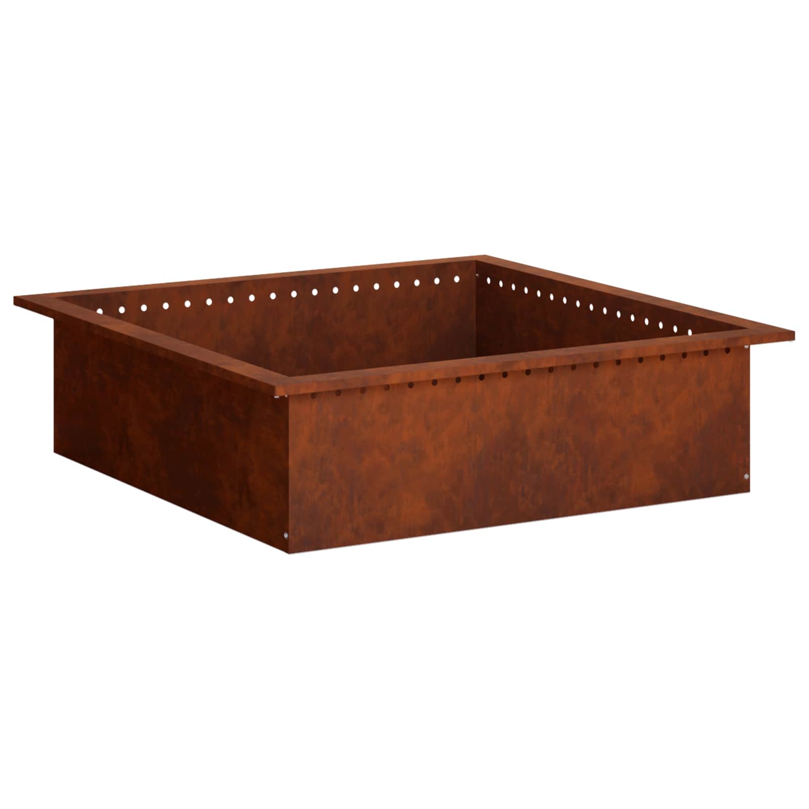Anello per Focolare Ruggine 80 x 80 x 25 cm Acciaio Corten