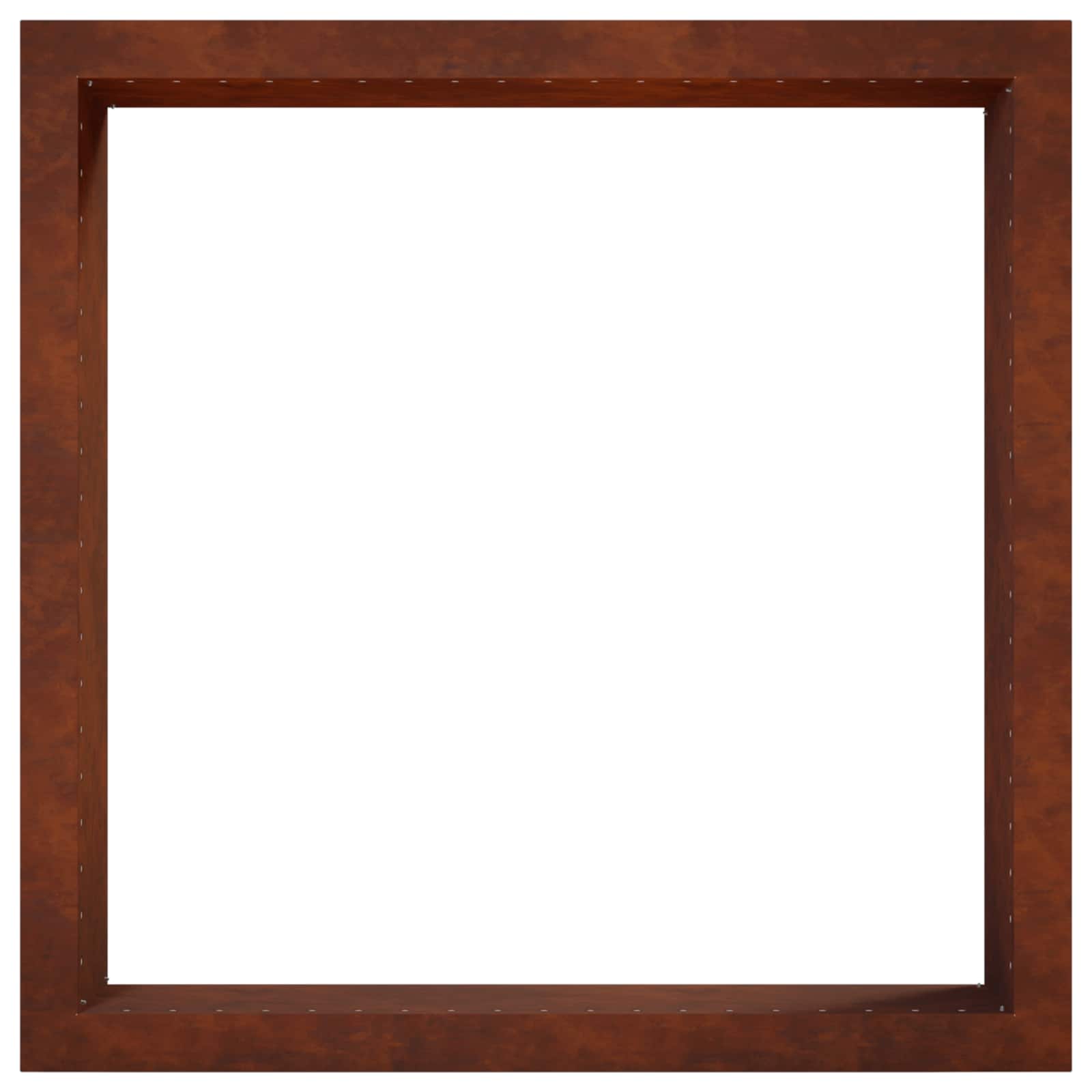 Anello per Focolare Ruggine 80 x 80 x 25 cm Acciaio Corten