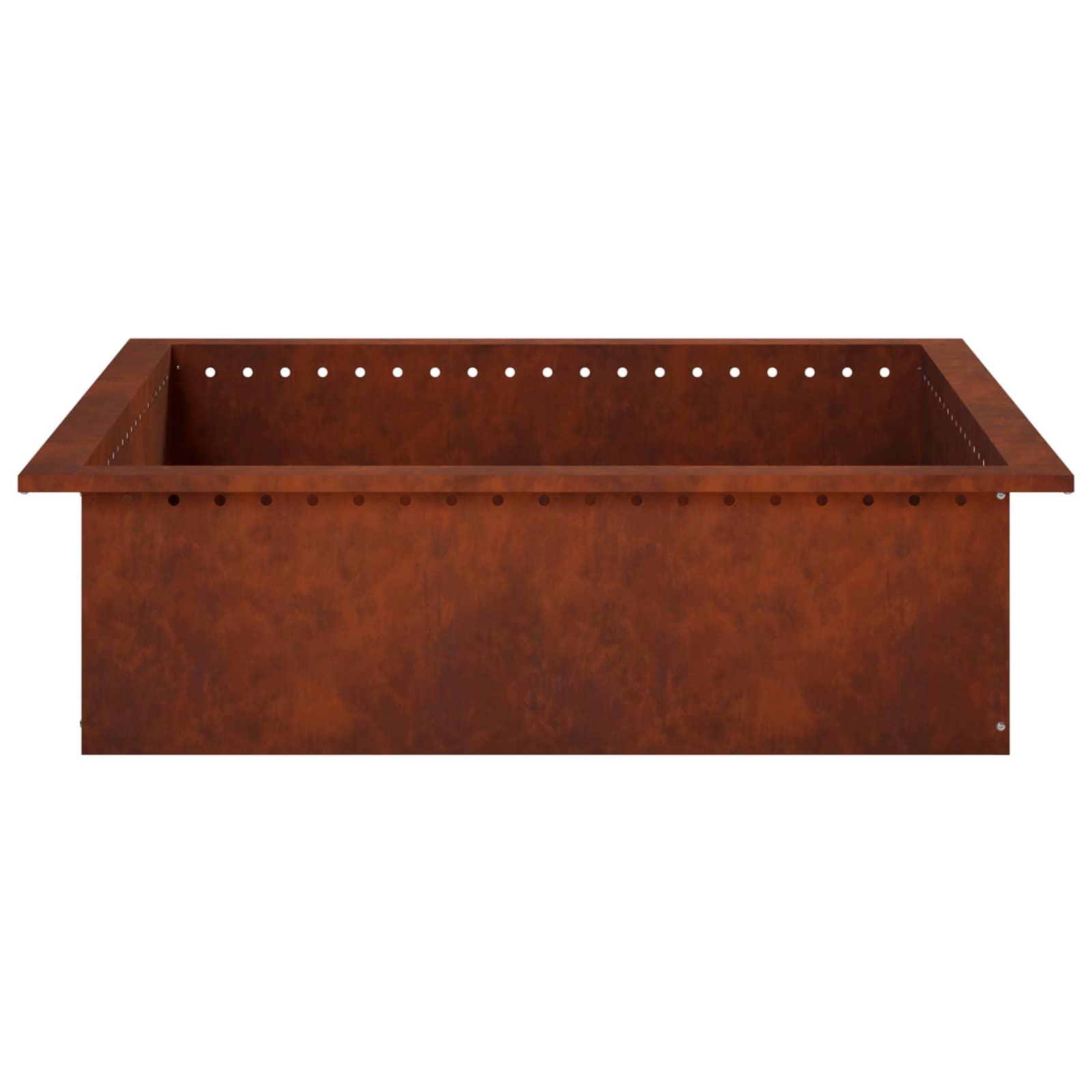 Anello per Focolare Ruggine 100 x 100 x 25 cm Acciaio Corten
