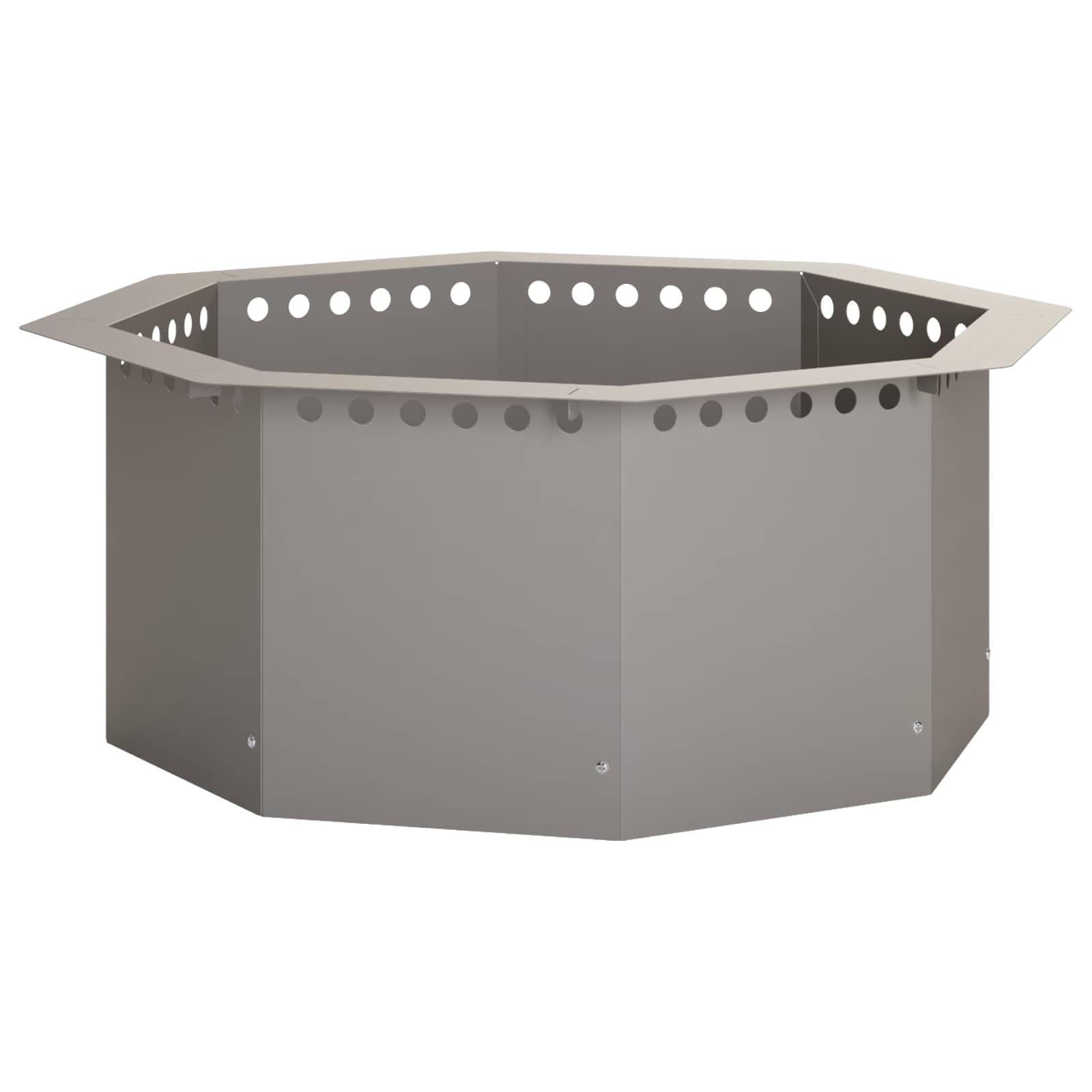 Anello per Focolare Ruggine 60 x 60 x 25 cm Acciaio Corten