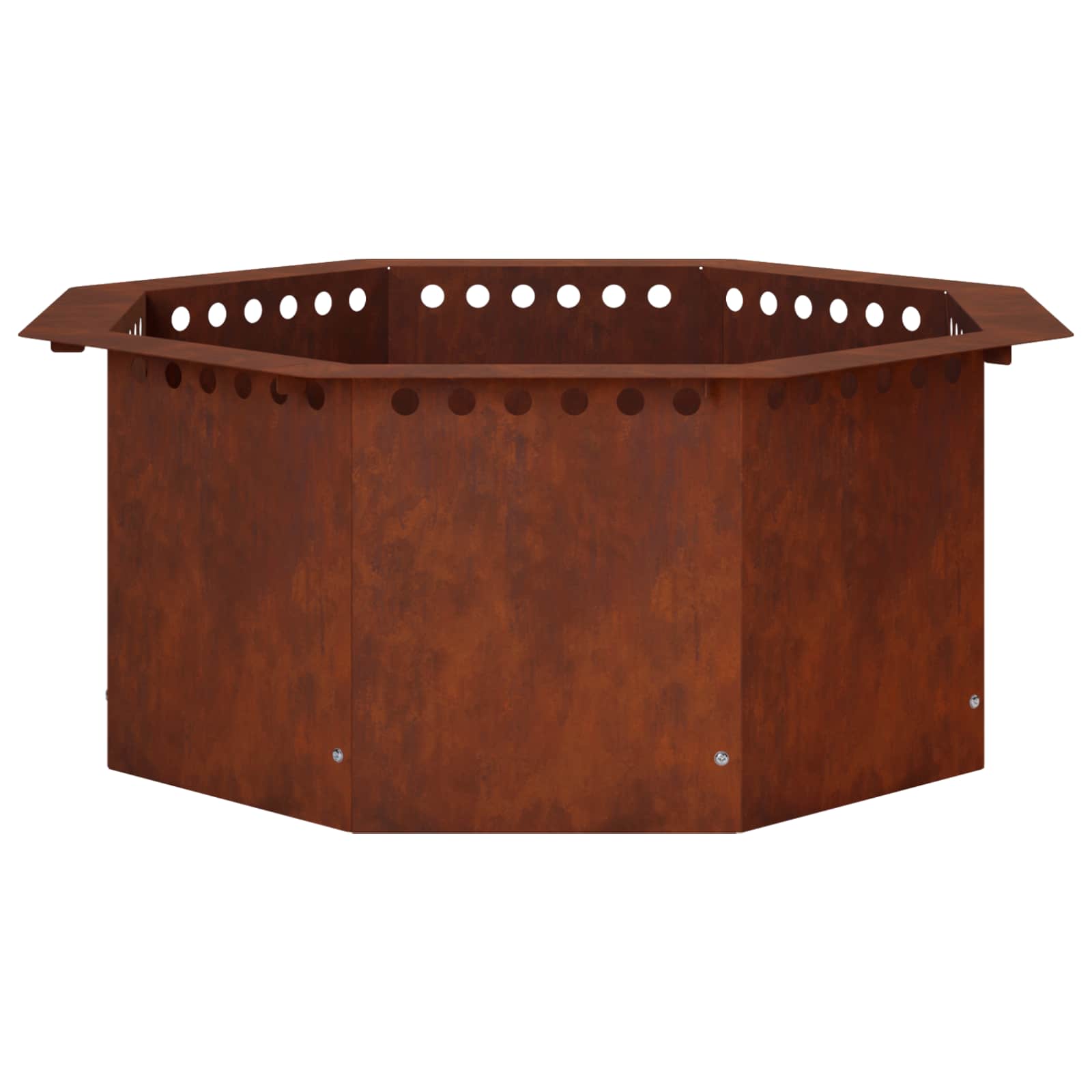 Anello per Focolare Ruggine 60 x 60 x 25 cm Acciaio Corten
