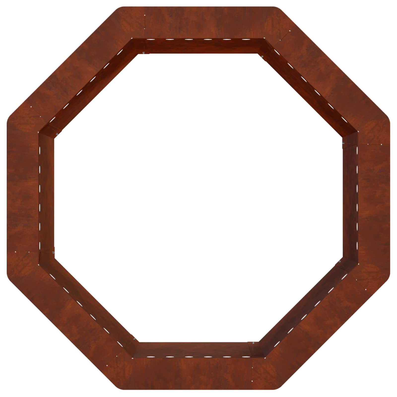 Anello per Focolare Ruggine 60 x 60 x 25 cm Acciaio Corten