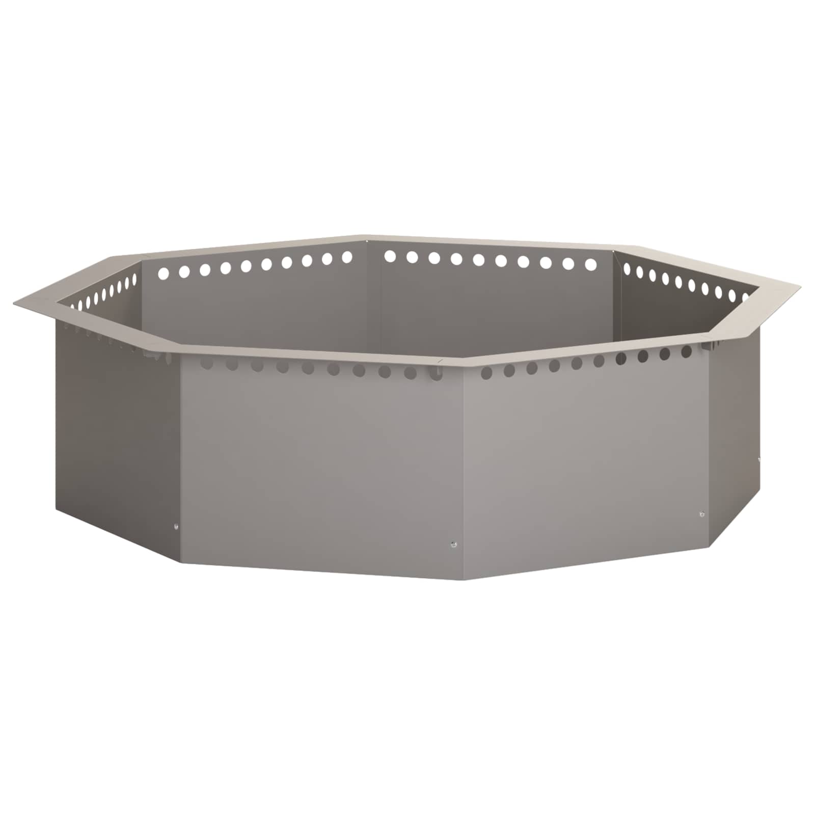 Anello per Focolare Ruggine 80 x 80 x 25 cm Acciaio Corten