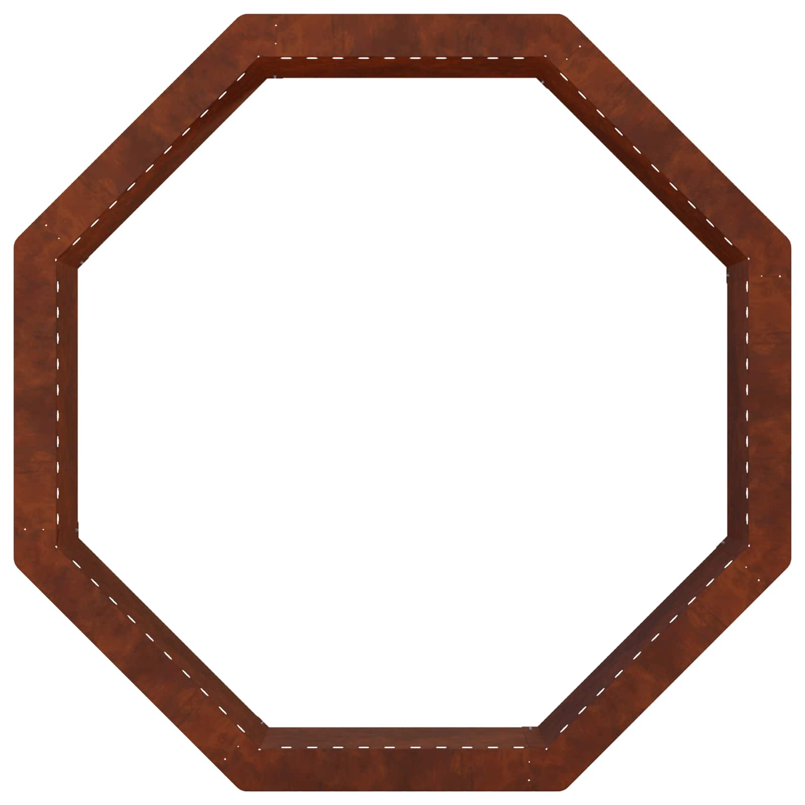 Anello per Focolare Ruggine 80 x 80 x 25 cm Acciaio Corten