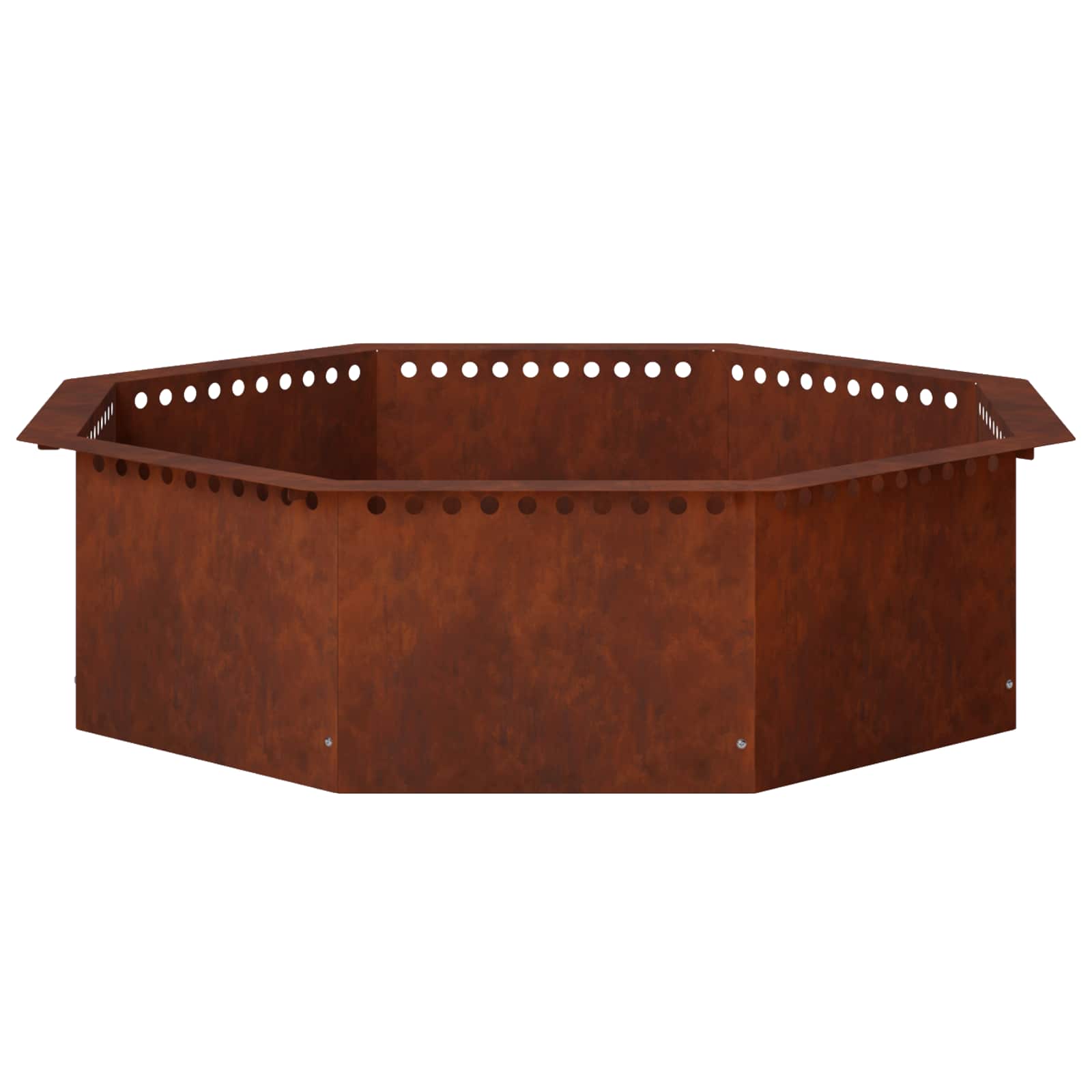 Anello per Focolare Ruggine 100 x 100 x 25 cm Acciaio Corten