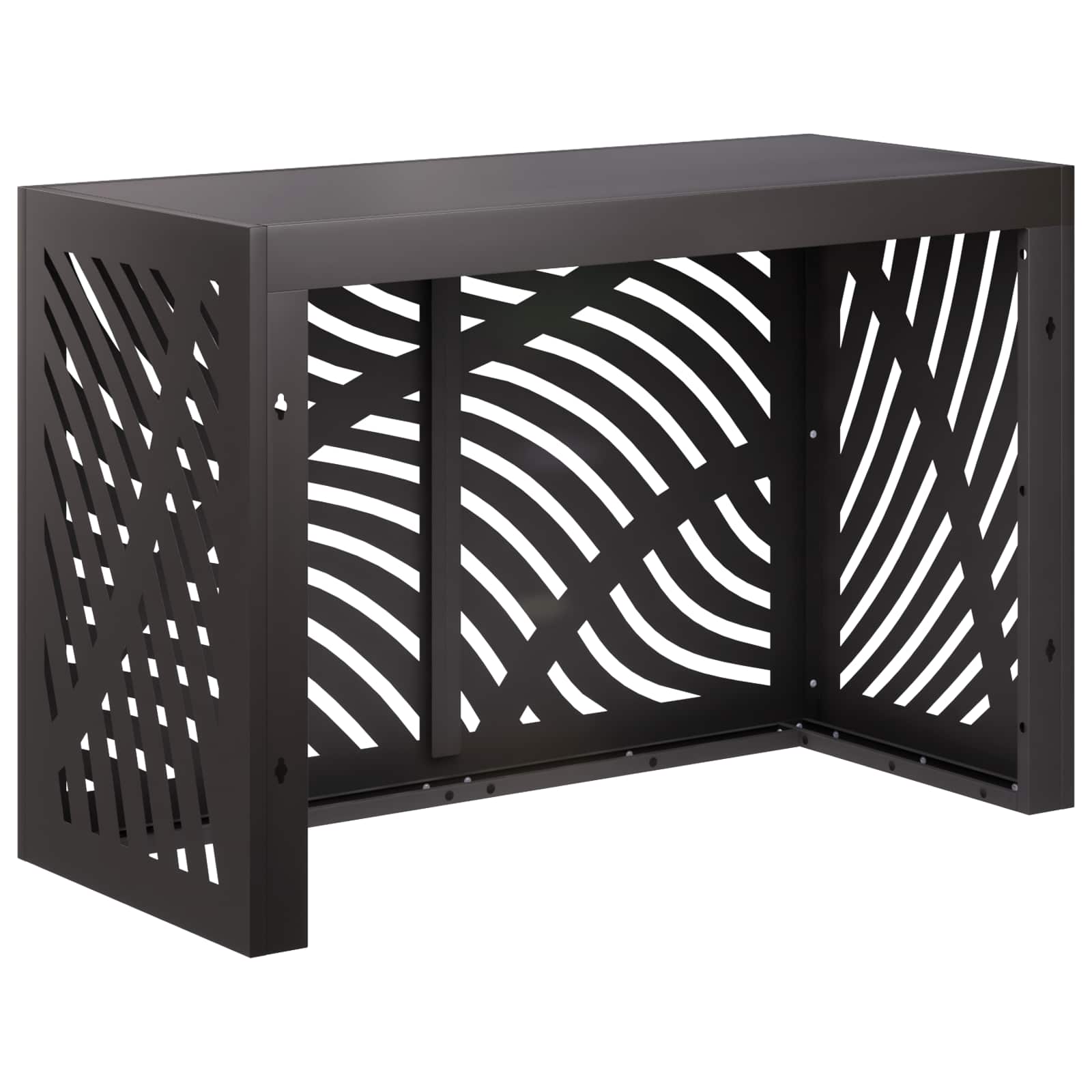 Copertura per condizionatore d'aria Nero 90 x 40 x 60 cm