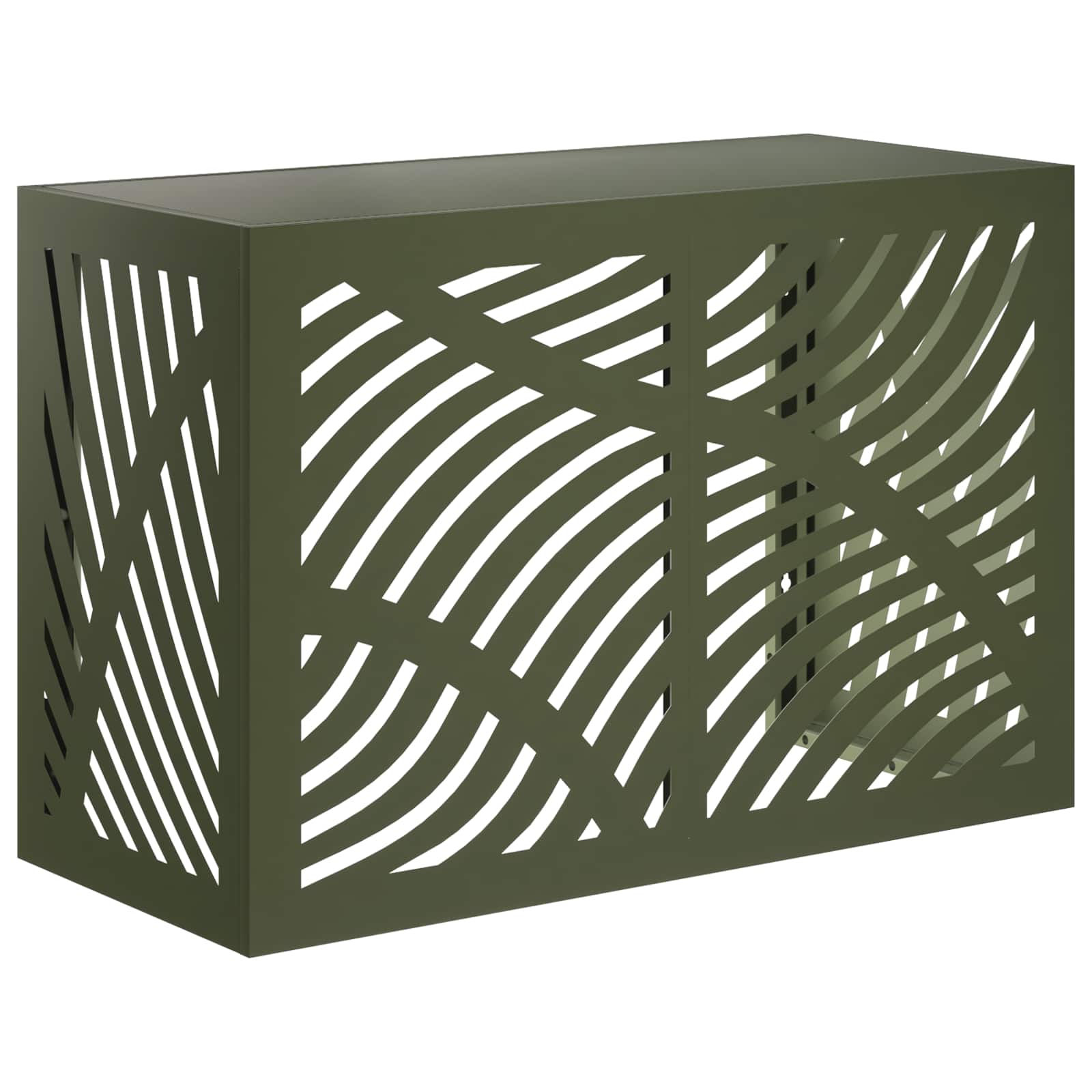 Copertura per condizionatore d'aria Verde Oliva 90 x 40 x 60 cm