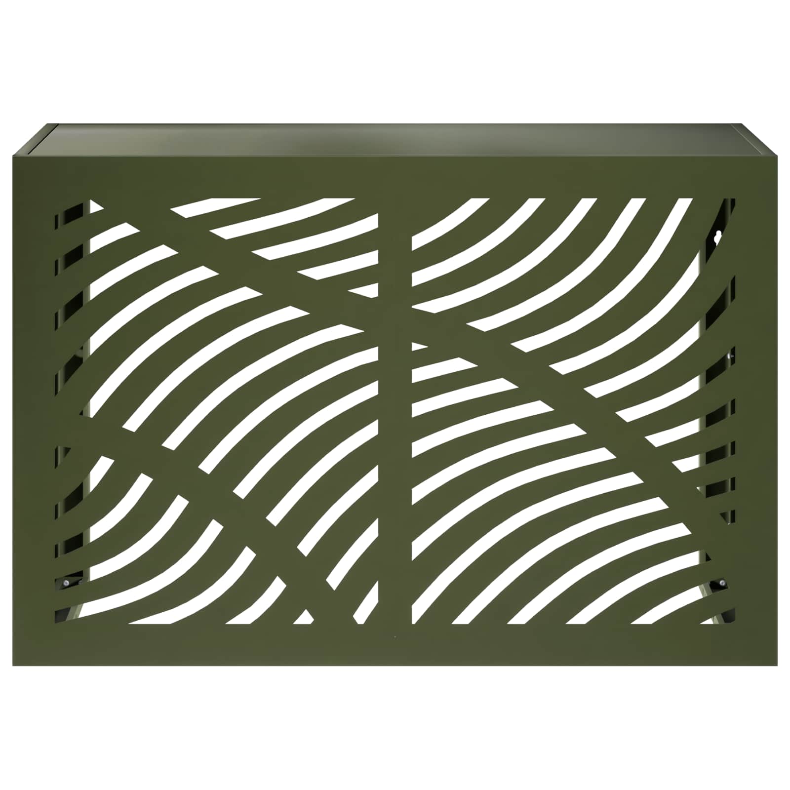 Copertura per condizionatore d'aria Verde Oliva 90 x 40 x 60 cm