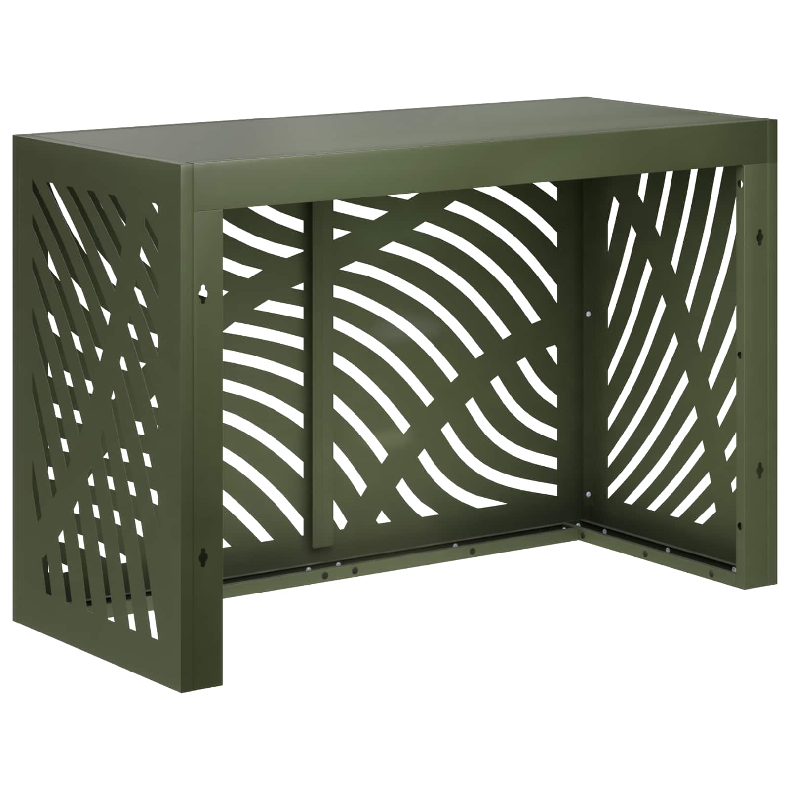 Copertura per condizionatore d'aria Verde Oliva 90 x 40 x 60 cm