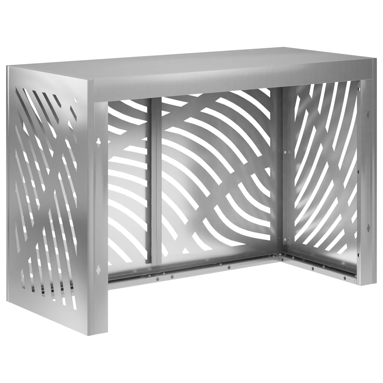Copertura per condizionatore d'aria Argento 90 x 40 x 60 cm
