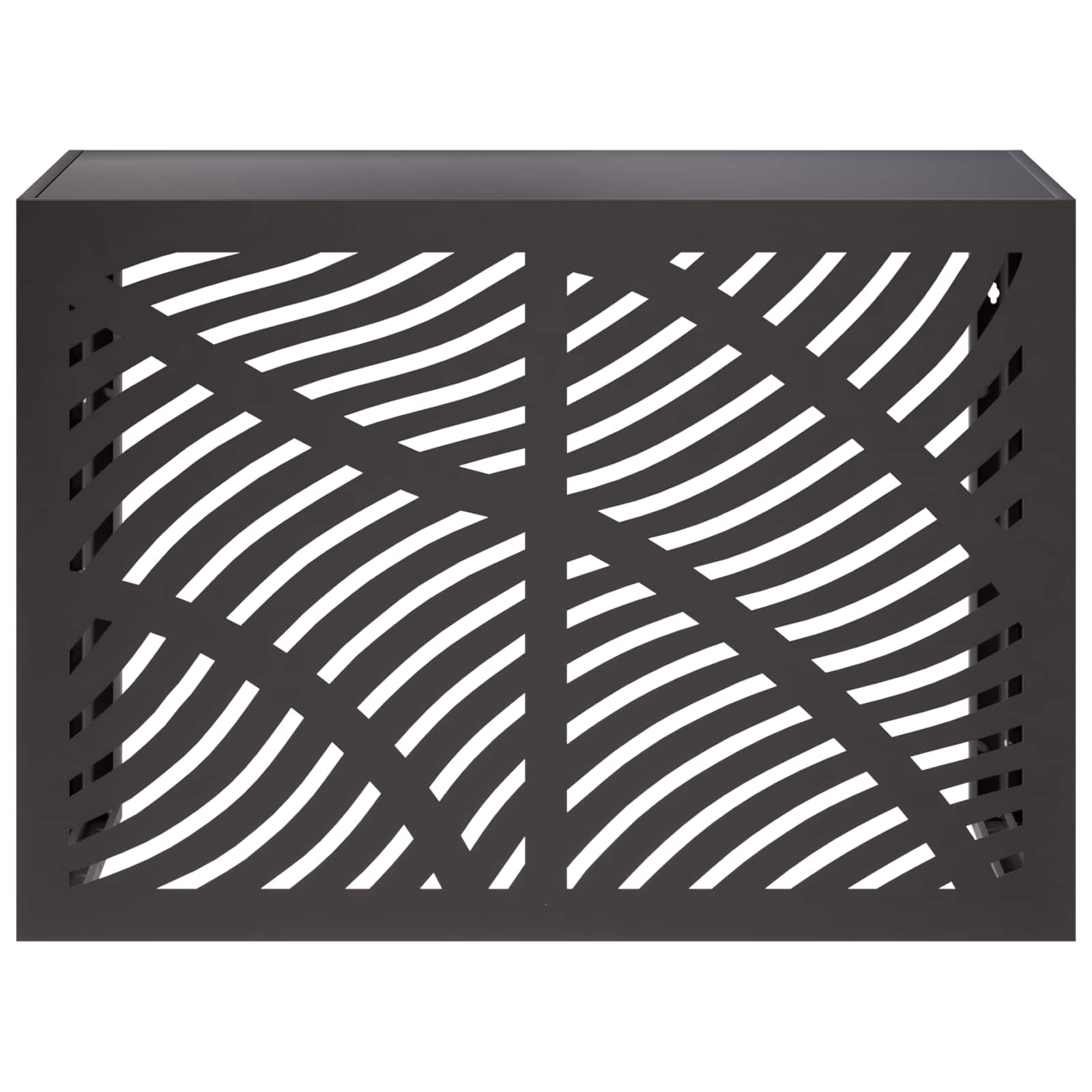 Copertura per condizionatore d'aria Nero 100 x 50 x 70 cm