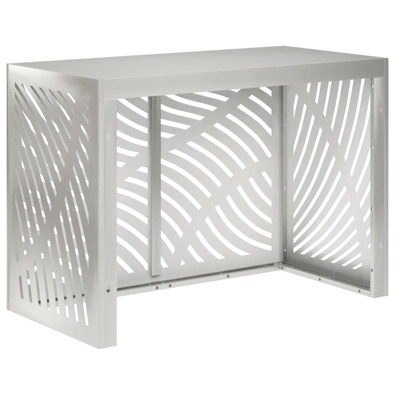Copertura per condizionatore d'aria Argento 100 x 50 x 70 cm
