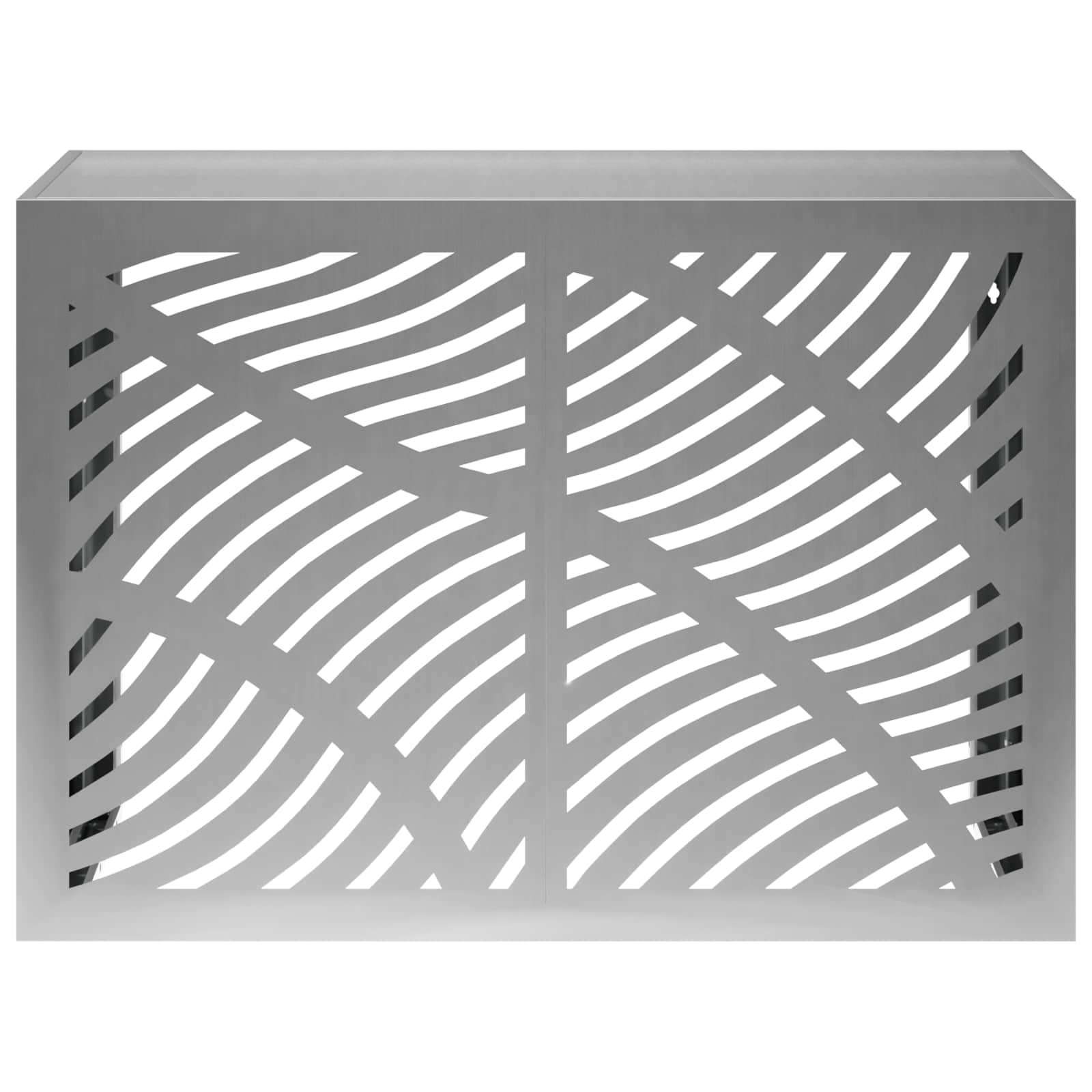 Copertura per condizionatore d'aria Argento 100 x 50 x 70 cm