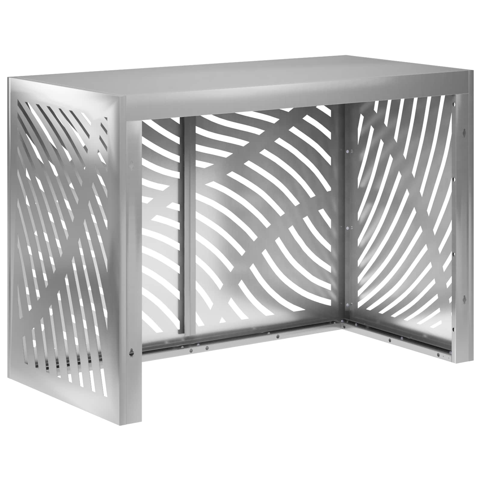 Copertura per condizionatore d'aria Argento 100 x 50 x 70 cm