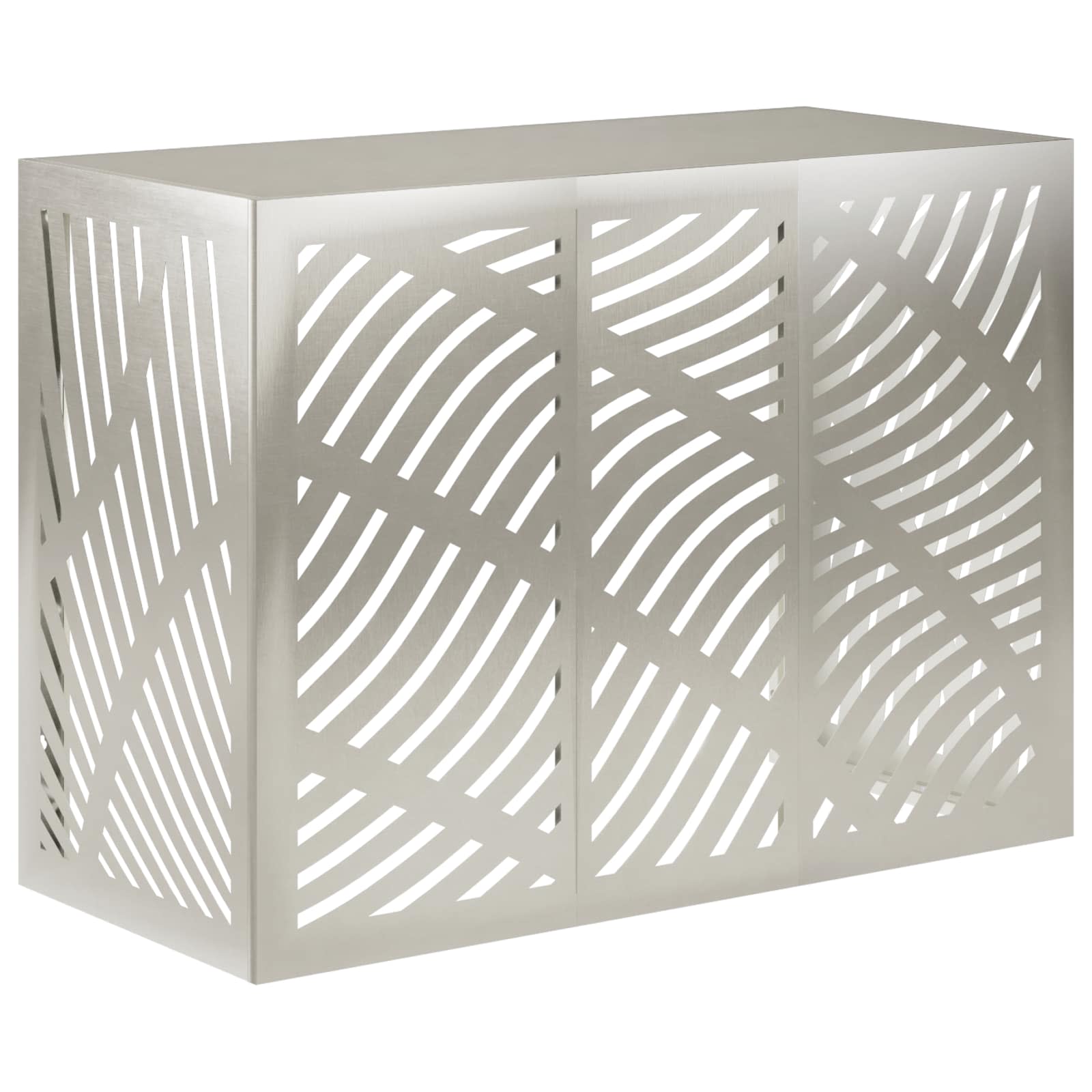 Copertura per condizionatore d'aria Argento 110 x 50 x 80 cm