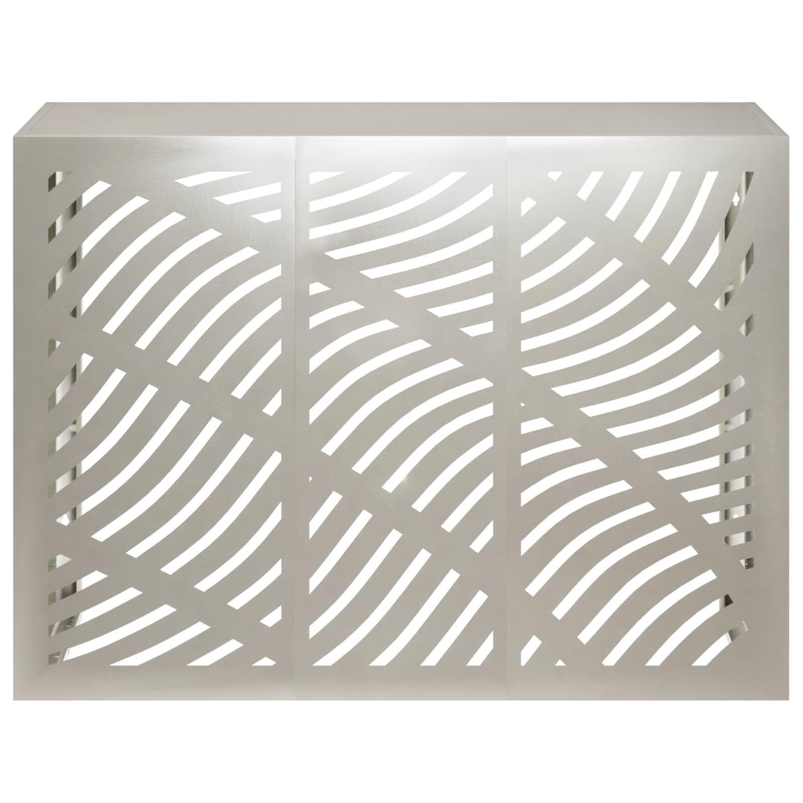 Copertura per condizionatore d'aria Argento 110 x 50 x 80 cm