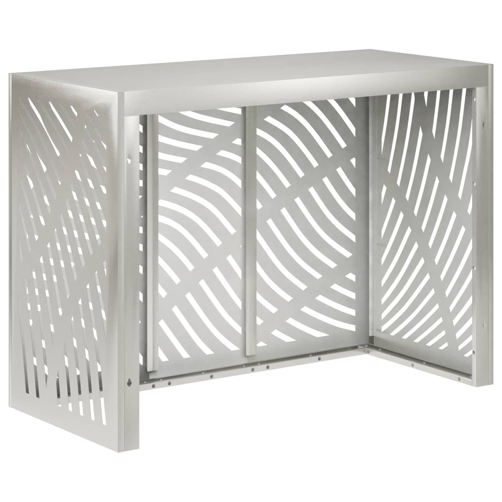 Copertura per condizionatore d'aria Argento 110 x 50 x 80 cm