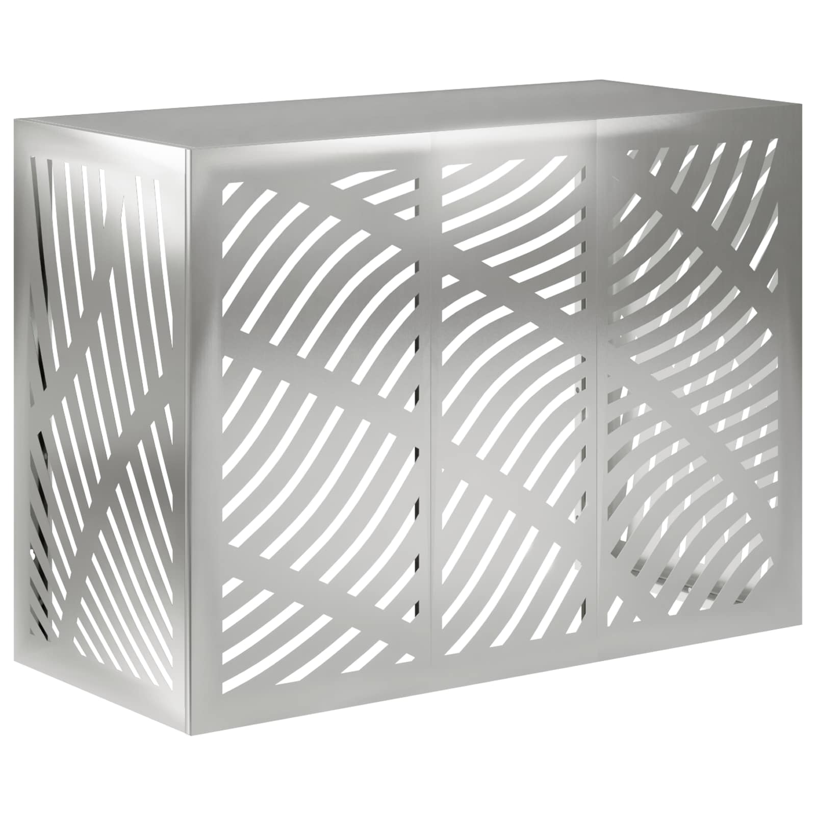 Copertura per condizionatore d'aria Argento 110 x 50 x 80 cm