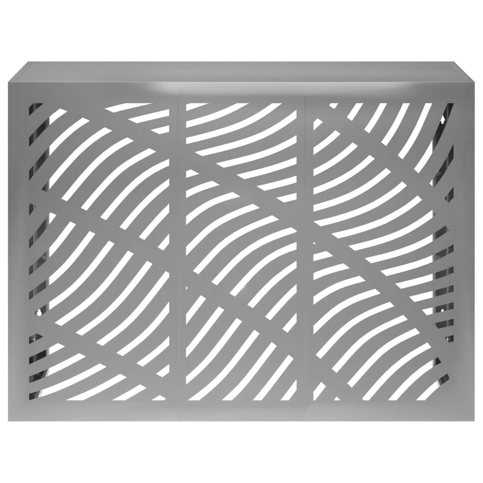 Copertura per condizionatore d'aria Argento 110 x 50 x 80 cm