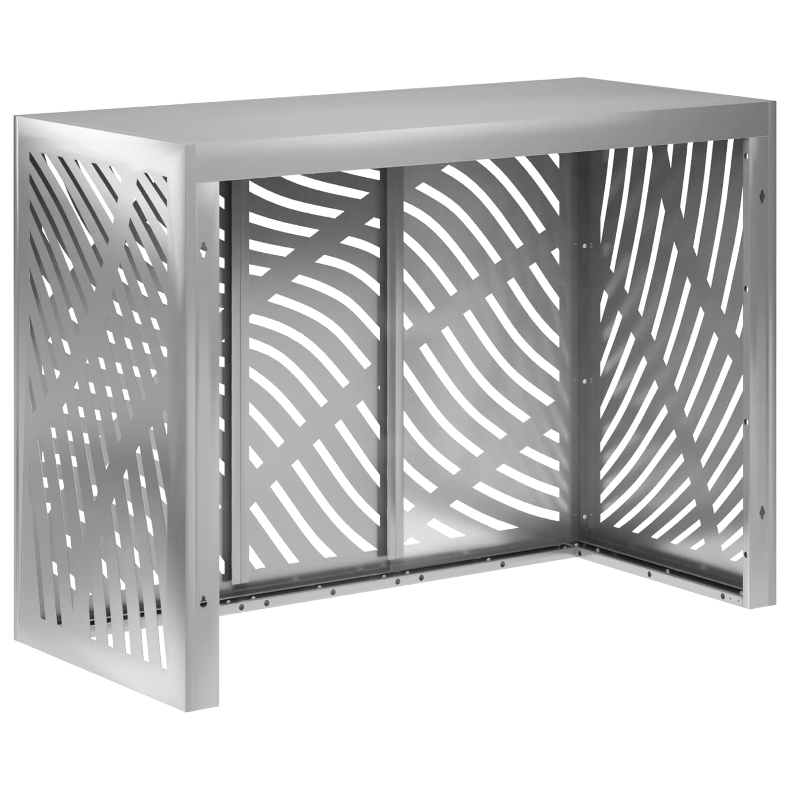 Copertura per condizionatore d'aria Argento 110 x 50 x 80 cm