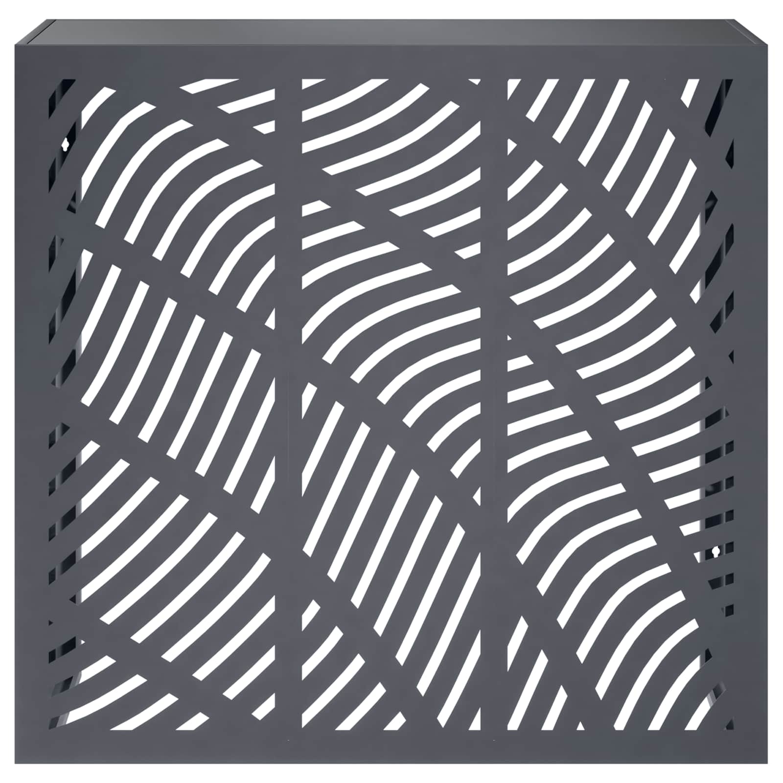 Copertura per condizionatore d'aria Antracite 110 x 50 x 105 cm