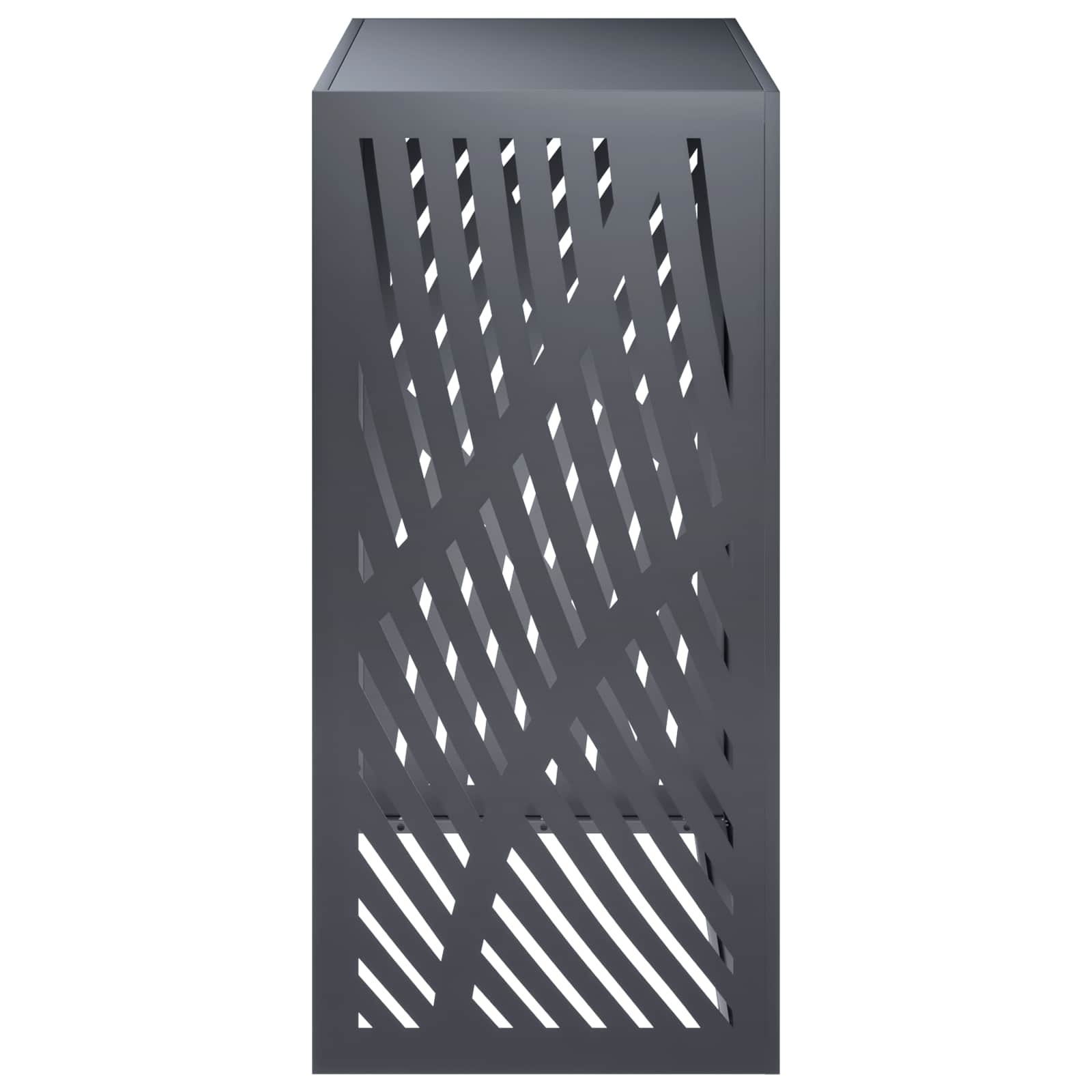 Copertura per condizionatore d'aria Antracite 110 x 50 x 105 cm