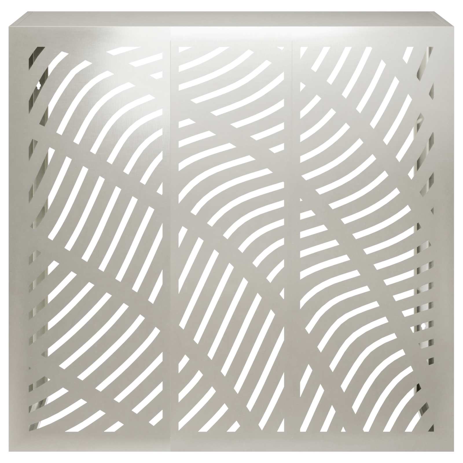 Copertura per condizionatore d'aria Argento 110 x 50 x 105 cm