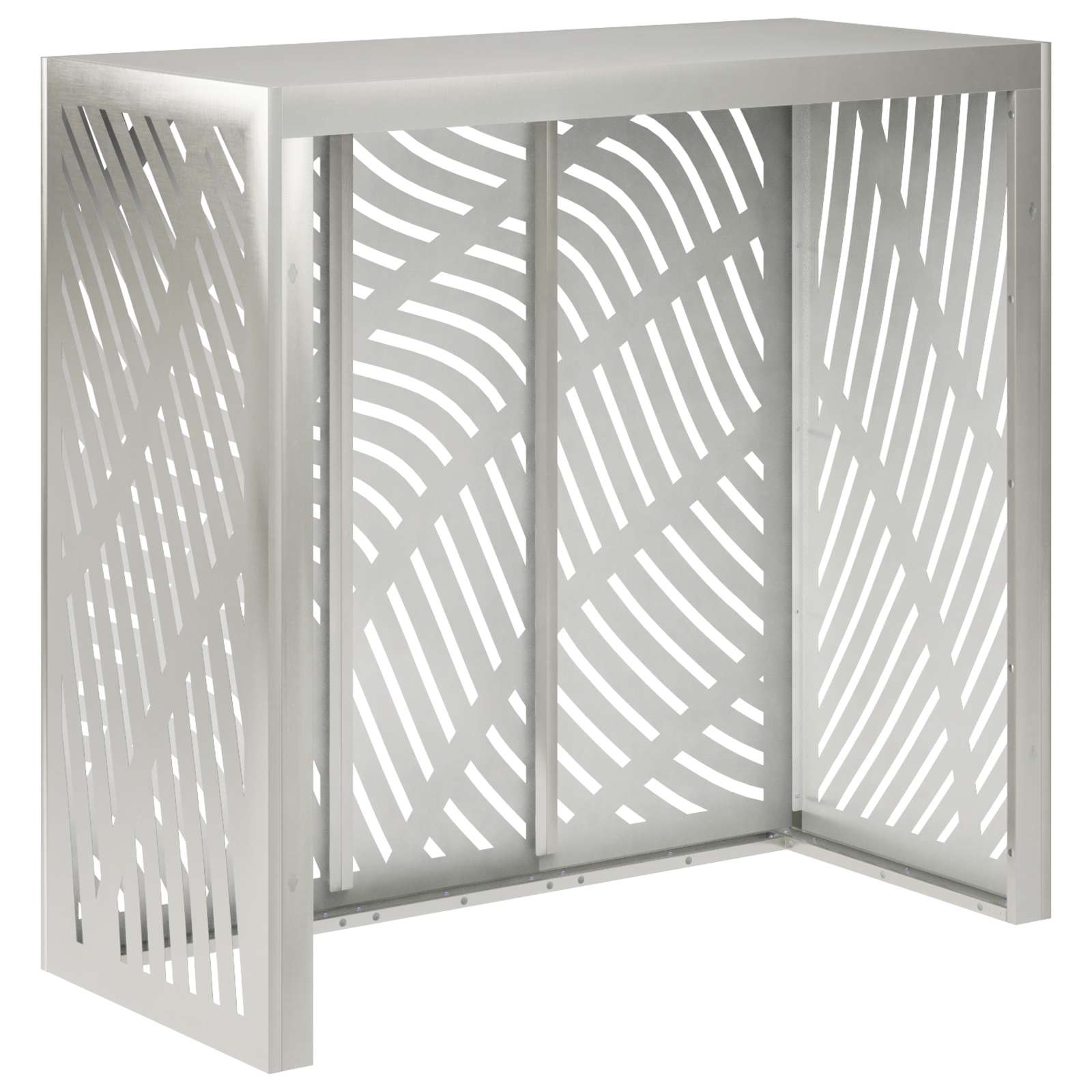 Copertura per condizionatore d'aria Argento 110 x 50 x 105 cm