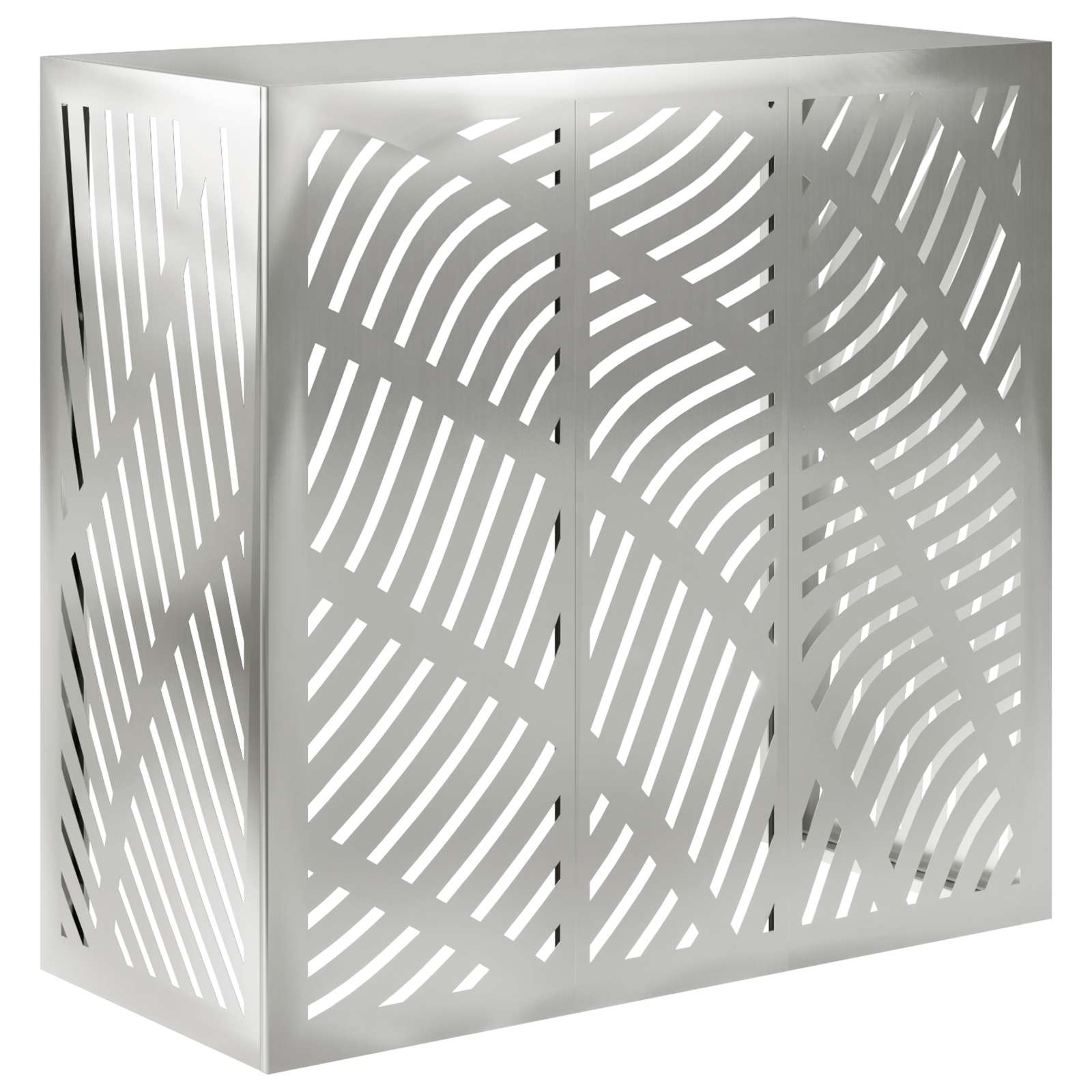 Copertura per condizionatore d'aria Argento 110 x 50 x 105 cm