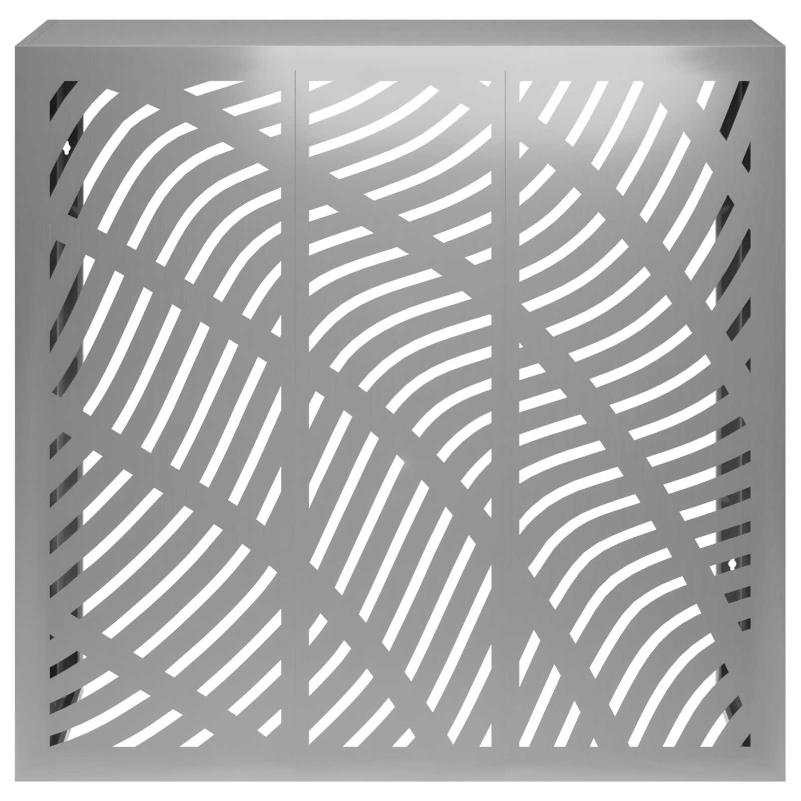 Copertura per condizionatore d'aria Argento 110 x 50 x 105 cm