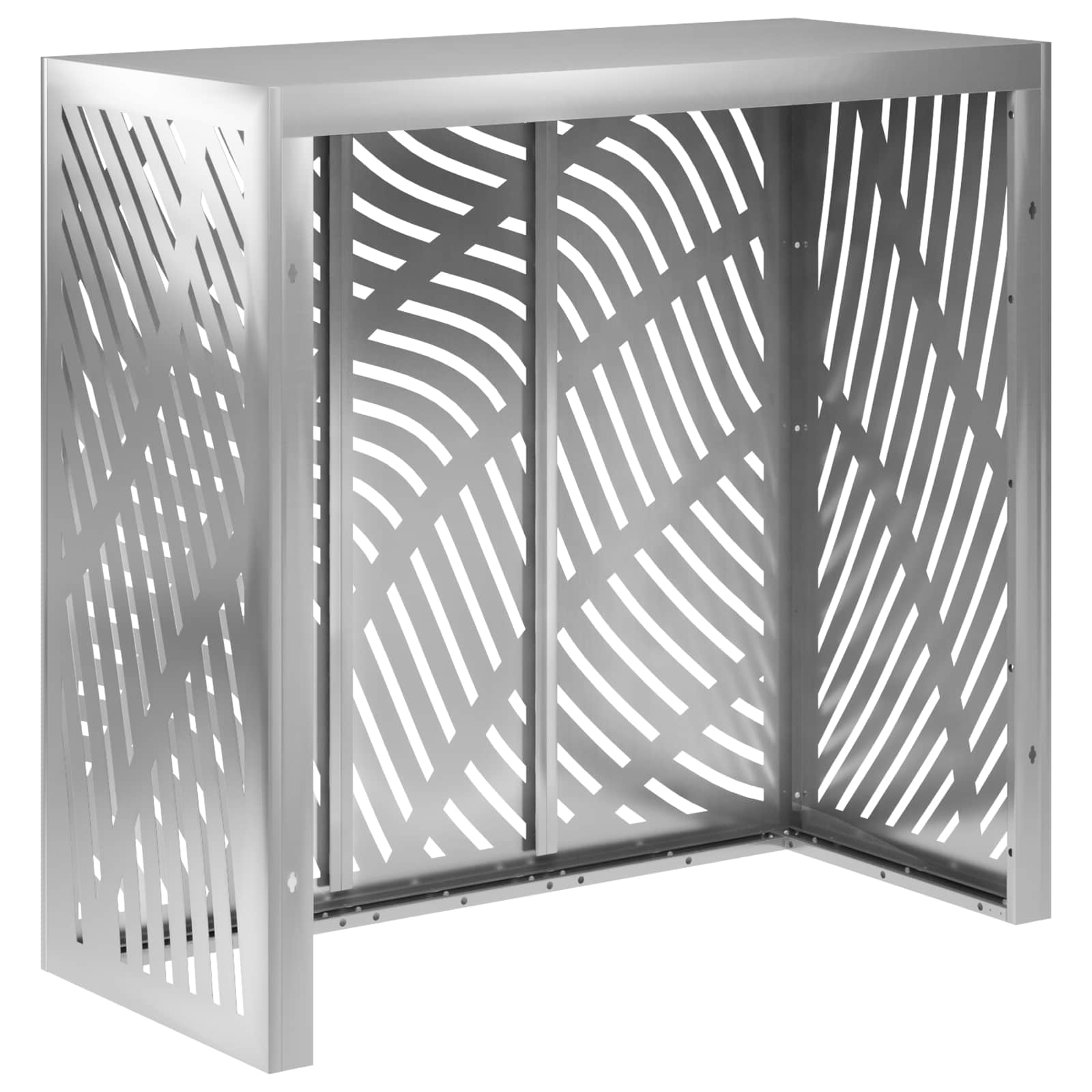 Copertura per condizionatore d'aria Argento 110 x 50 x 105 cm