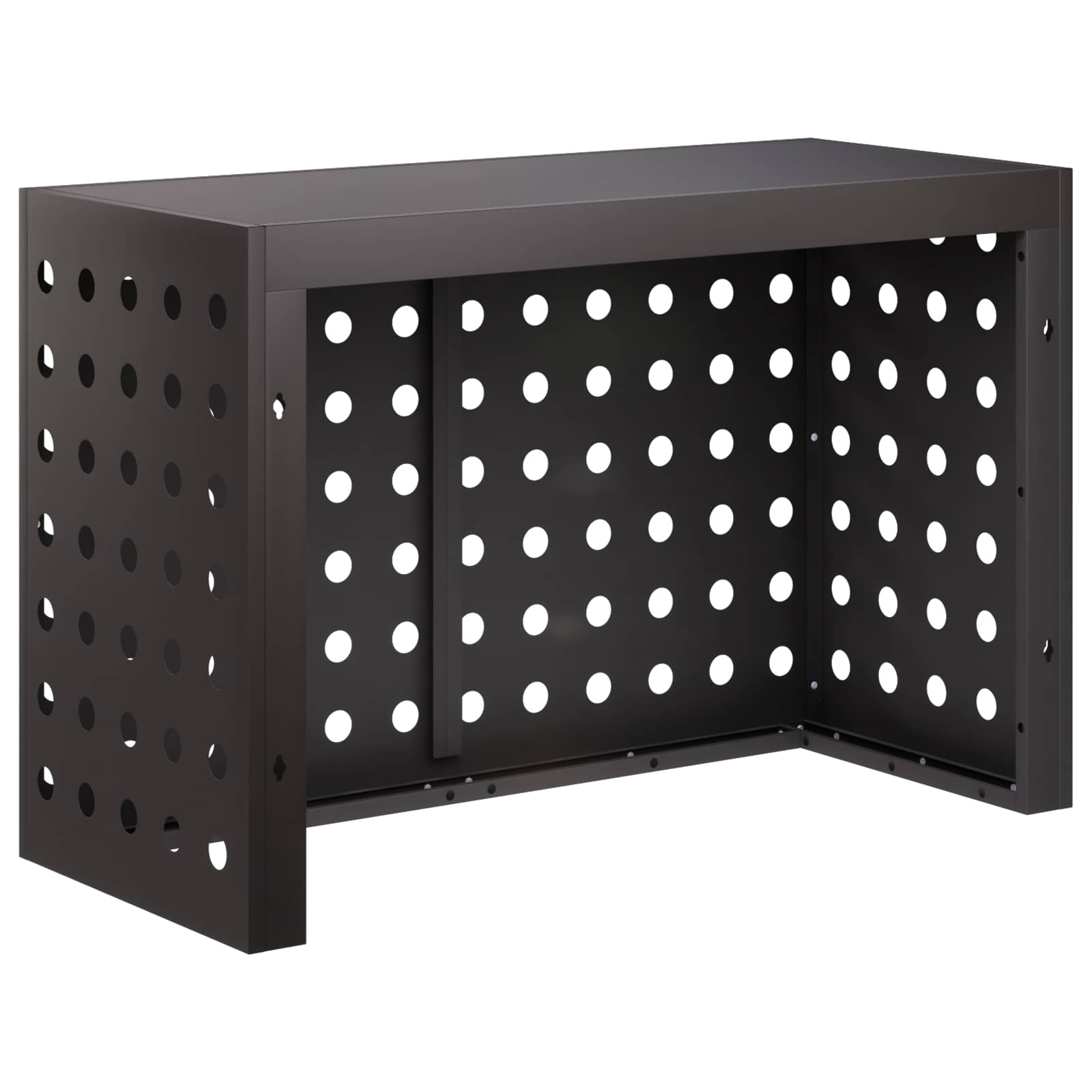 Copertura per condizionatore d'aria Nero 90 x 40 x 60 cm