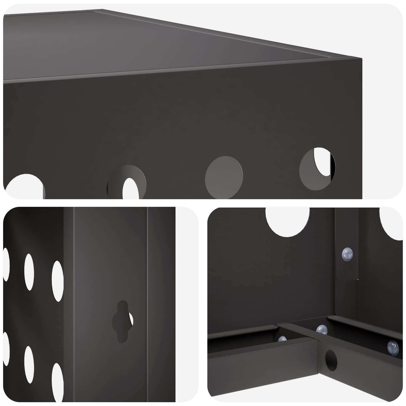 Copertura per condizionatore d'aria Nero 100 x 50 x 70 cm